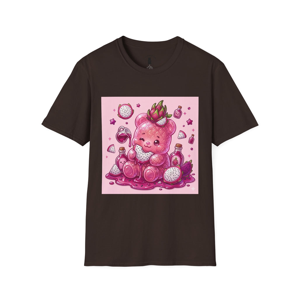Exotic Pink Dragon Fruit Gooey Gummy Bear  — Adorable Graphic T-Shirt