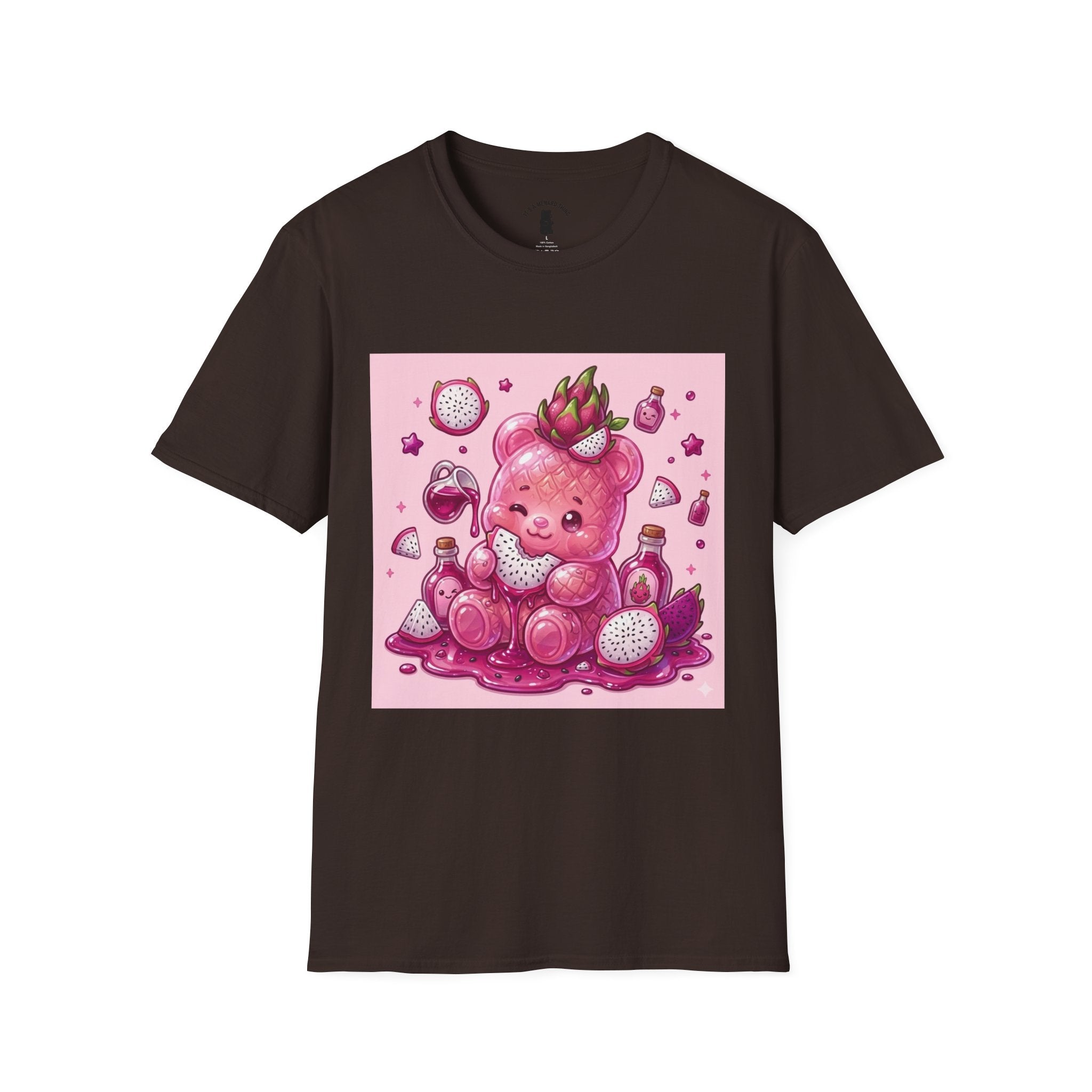 Exotic Pink Dragon Fruit Gooey Gummy Bear  — Adorable Graphic T-Shirt