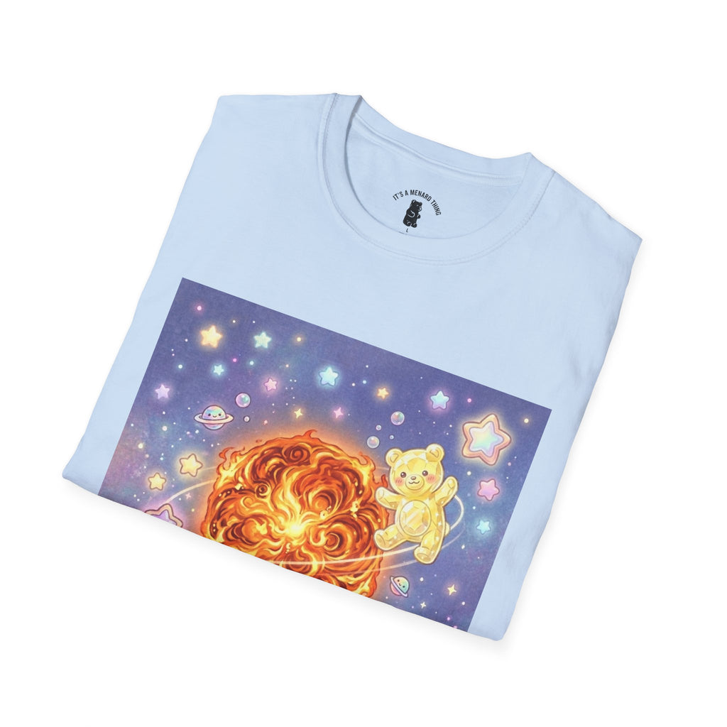 Burning Bright Sun, Yellow Crystal Gooey Gummy — Kawaii Graphic T-Shirt