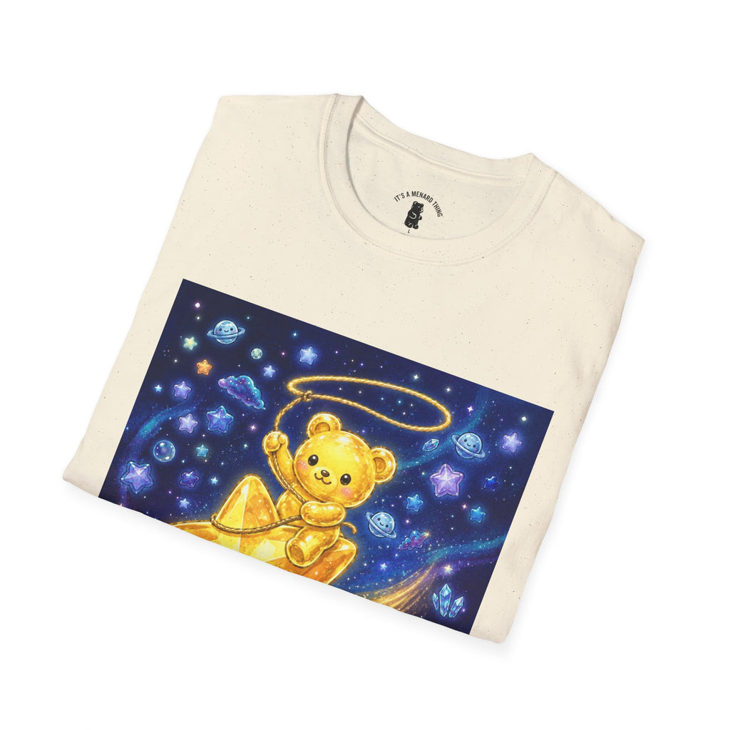 Rodeo Star, Golden Crstyal Gooey Gummy Bear- Kawaii Graphic T-Shirt