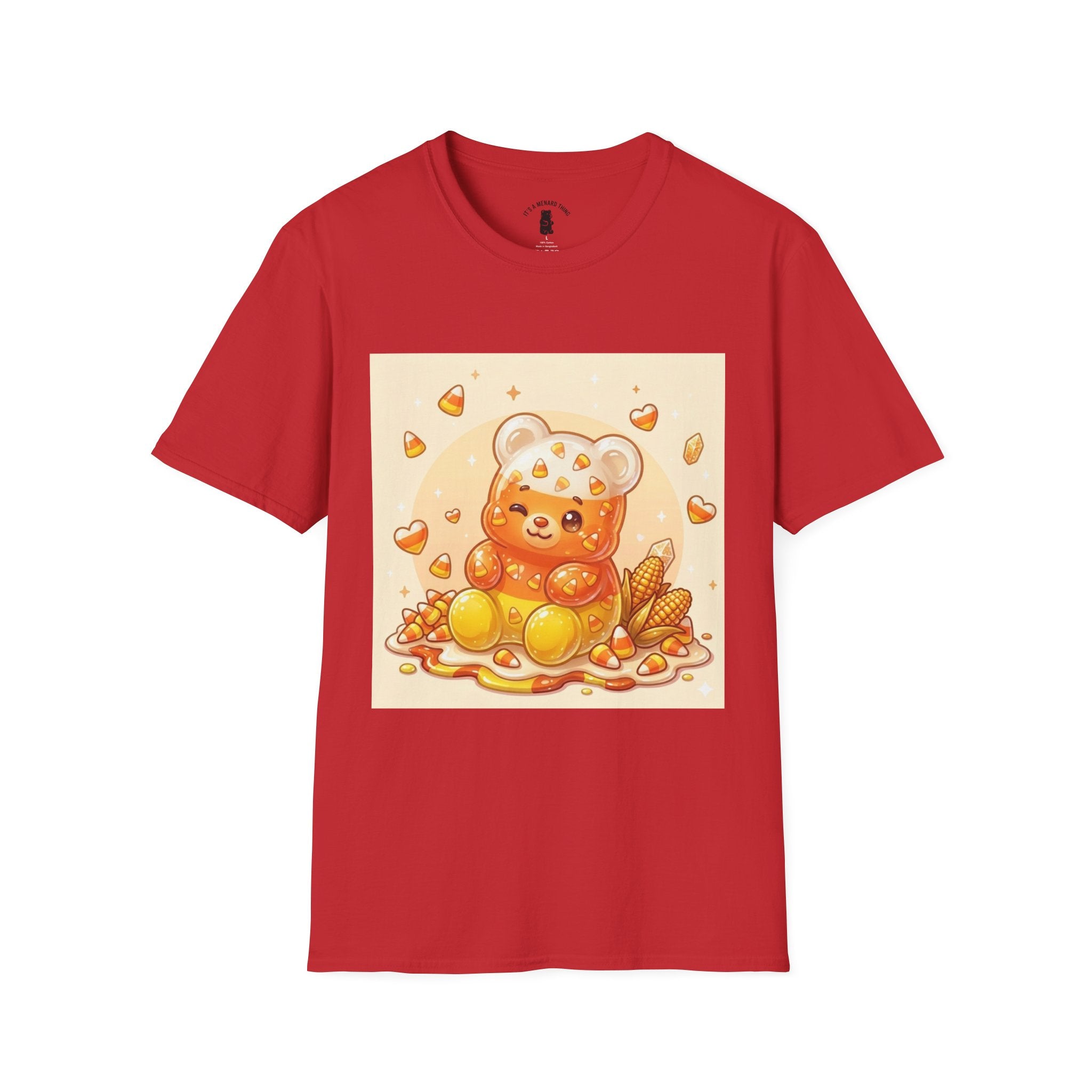 Cute Candy Corn Gooey Gummy Bear — Kawaii Graphic T-Shirt