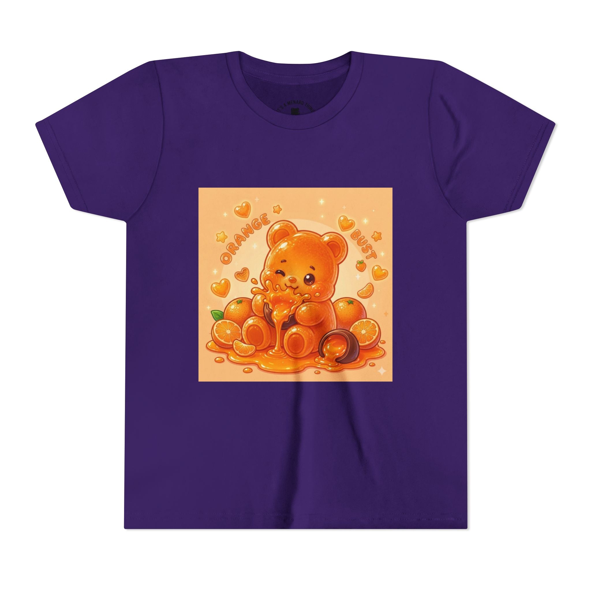 Gooey Orange Gummy Bear Graphic Tee for Kids