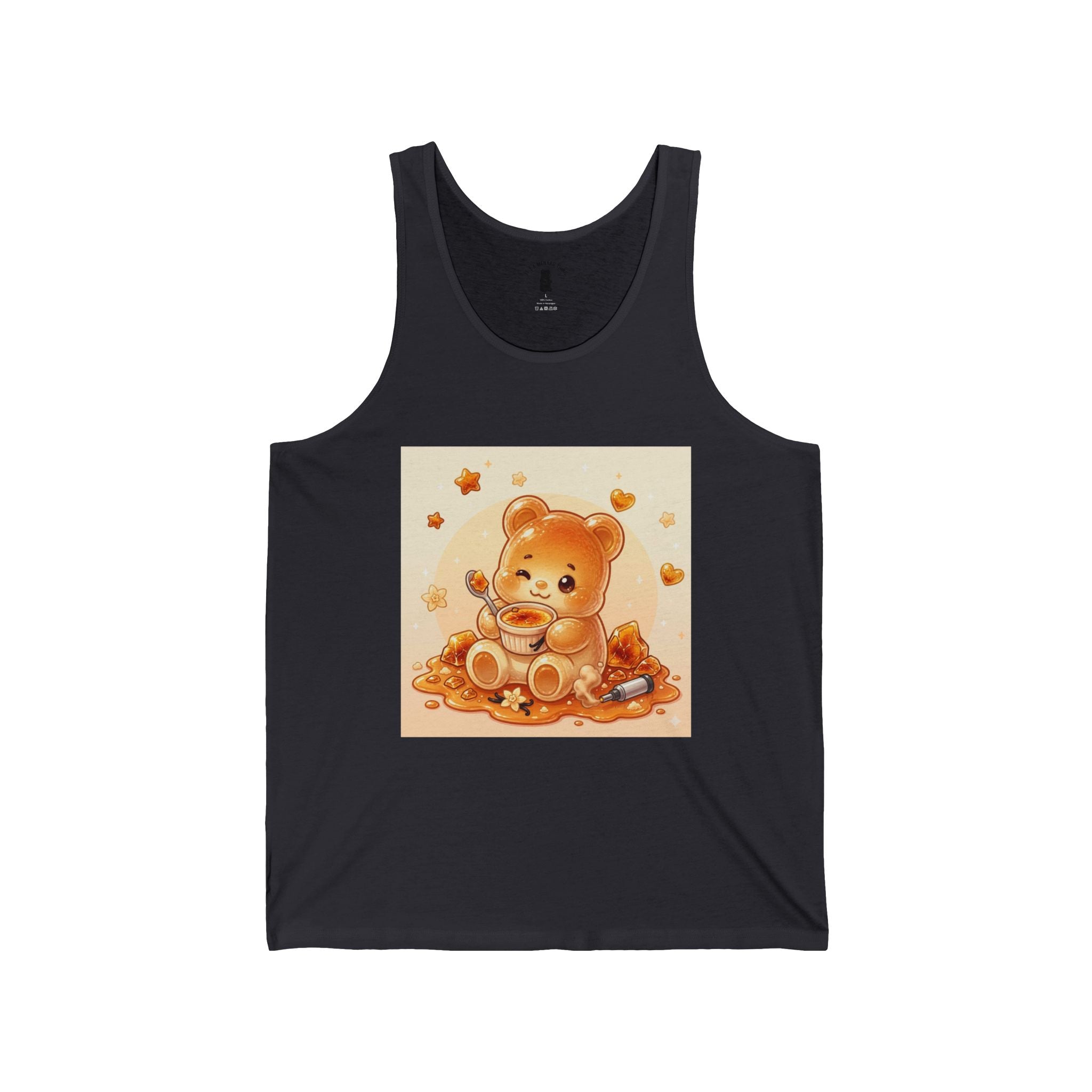 Cream Brulé,  Special Custard Gooey Gummy Bear— Cute Graphic Tank top