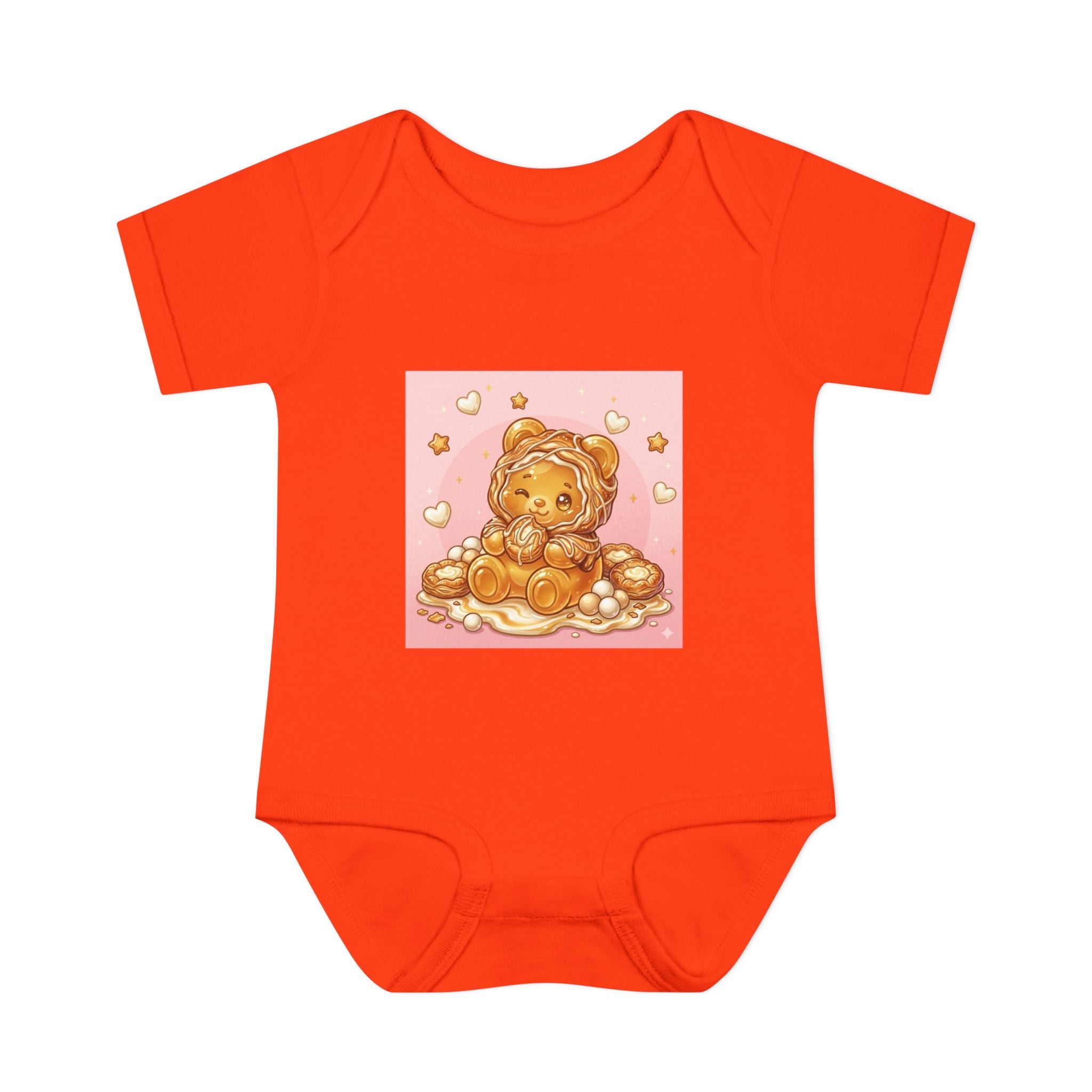 Cheese Danish Gooey Gummy bear in Puff PJs- Baby Onesie