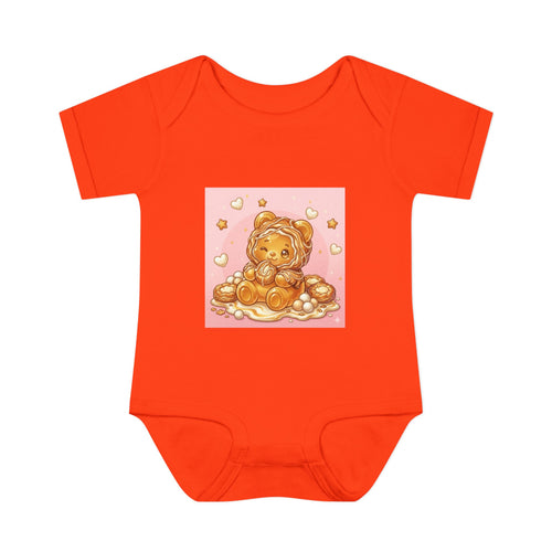 Cheese Danish Gooey Gummy bear in Puff PJs- Baby Onesie