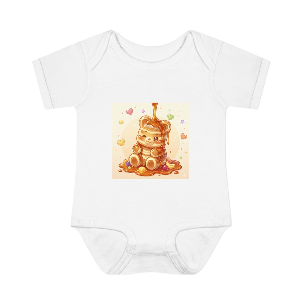 Fluffy Gooey Pancake Gummy Bear Baby Bodysuit — Cute Gummy bear Infant Onesie