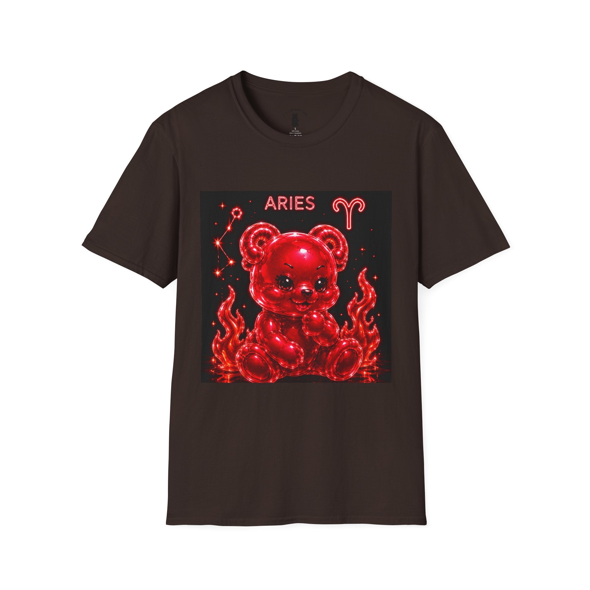 Aries Zodiac Oozy Bear Friend Astrology Special Addition- Graphic Shirt
