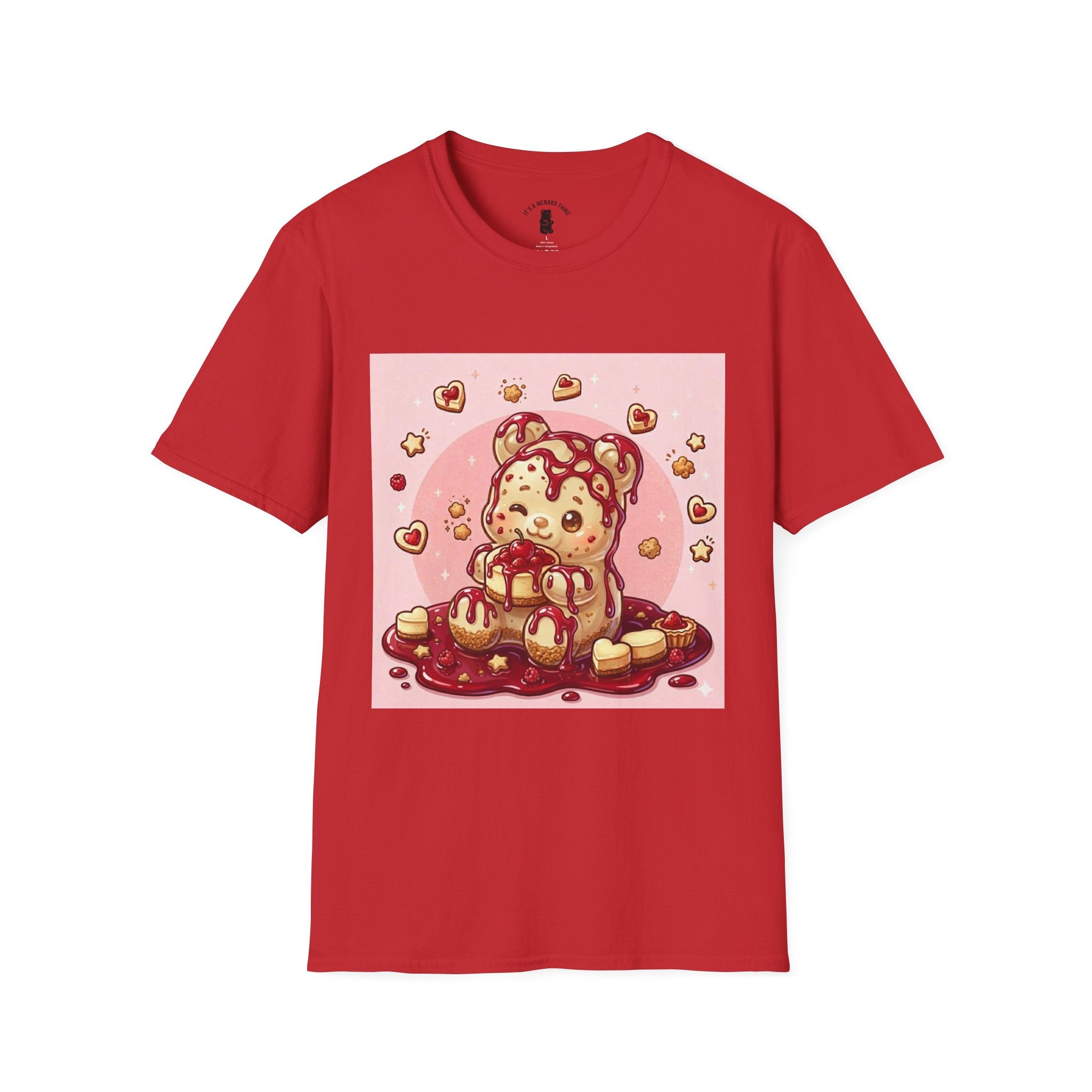 Raspberry Cheese Cake Gooey Gummy Bear — Kawaii Grapic T-Shirt
