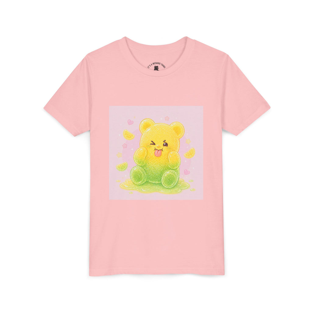 Cute Lemon & Lime Sour Gooey Gummy Bear Kids- Graphic Youth T-Shirt