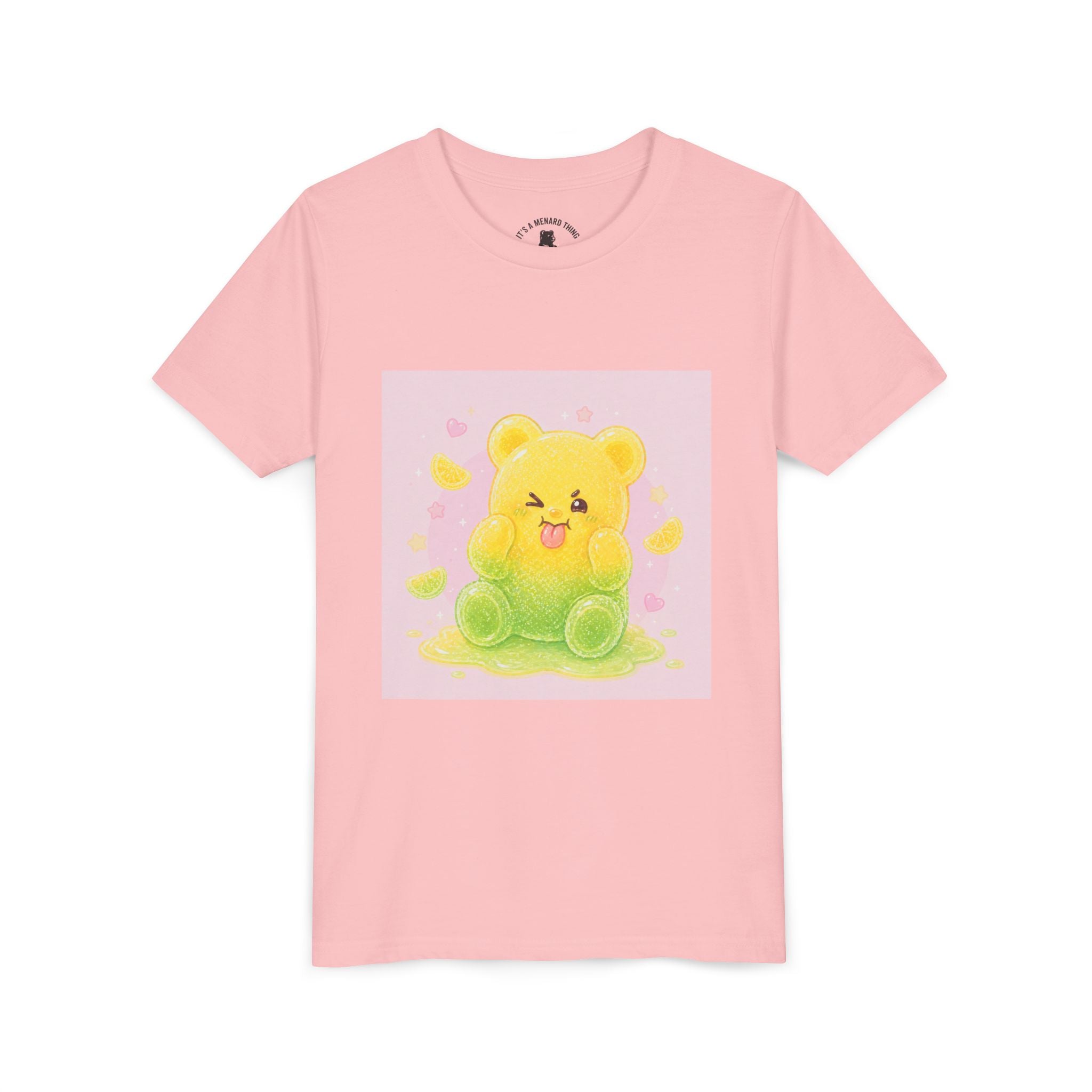 Cute Lemon & Lime Sour Gooey Gummy Bear Kids- Graphic Youth T-Shirt