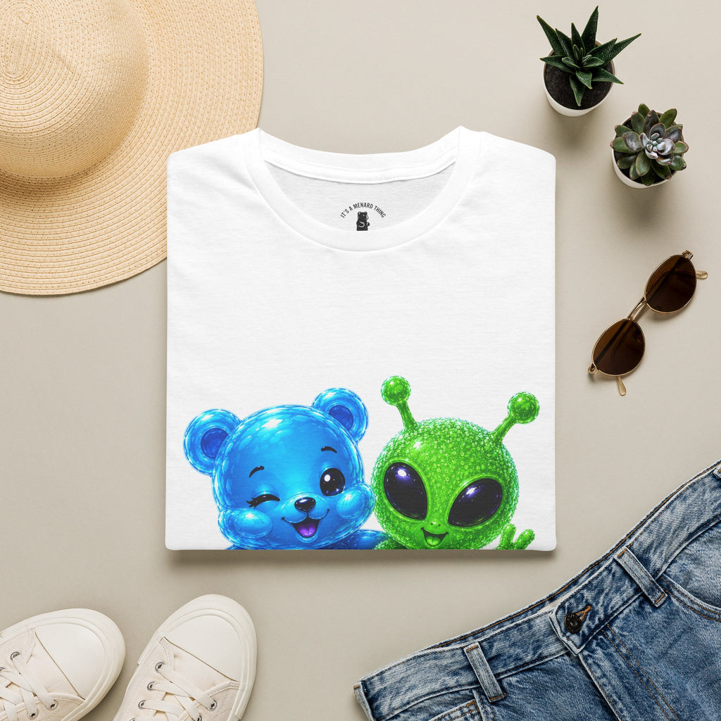 We Come in Peace, Oozy Bear & Alien Special Addition- Graphic Shirt