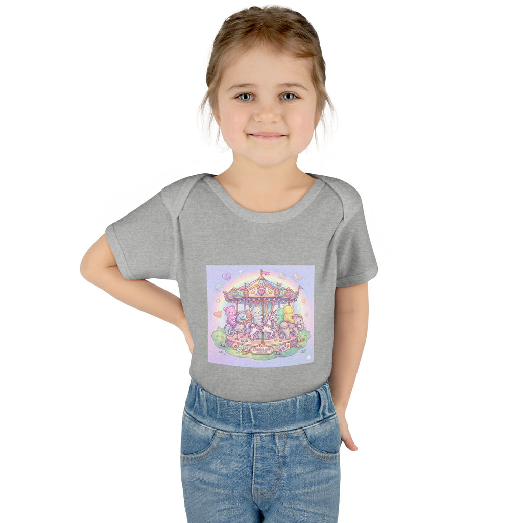 Gooey Gummies Carousel: Pastel Baby Bodysuit