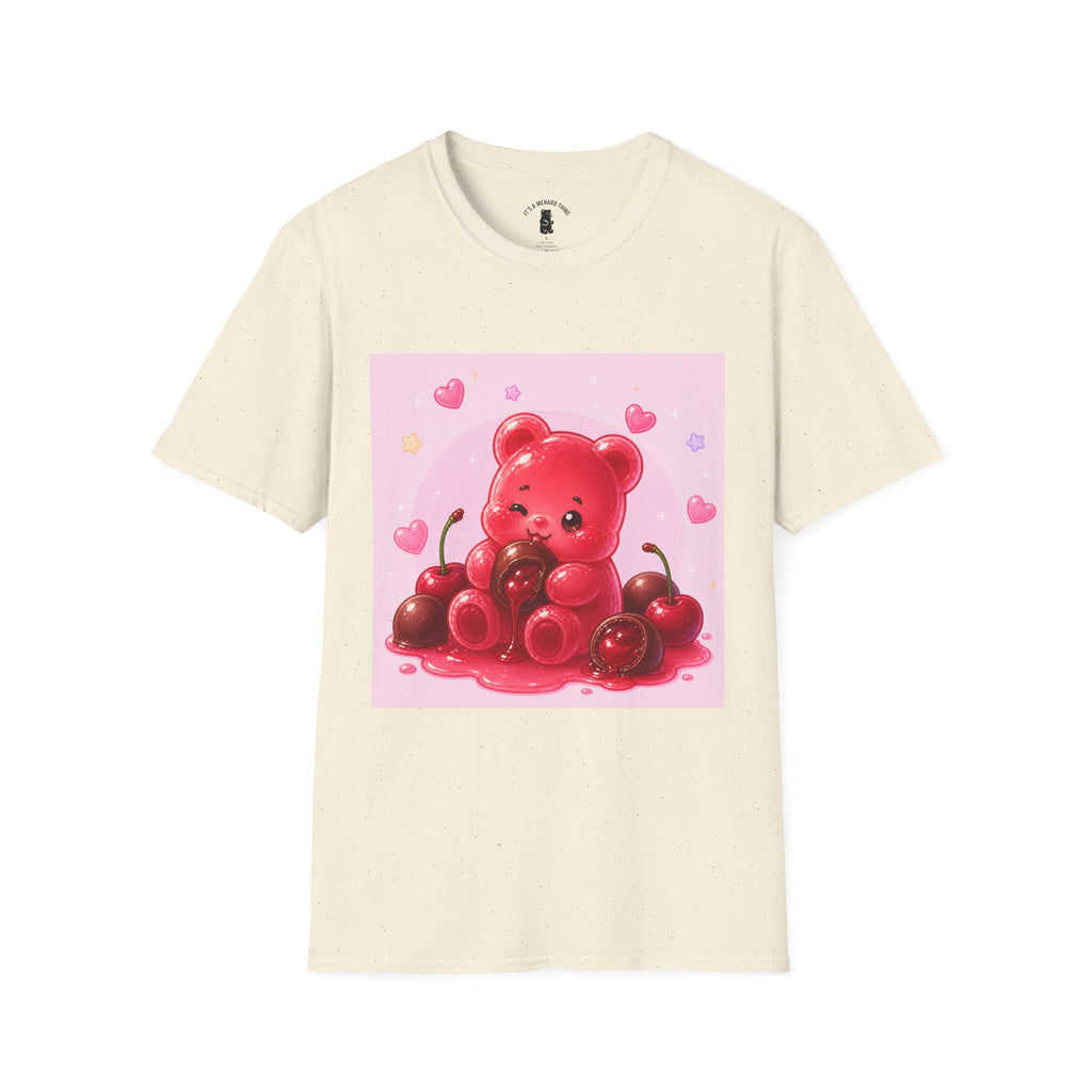 Chocolate Cherry Gooey Gummy Bear T-Shirt — Kawaii Graphic Tee
