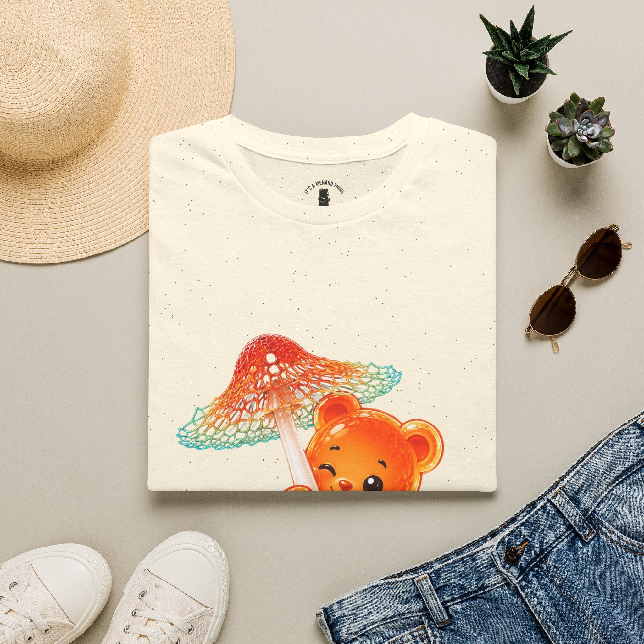 Rare Orange and Green Mushroom, Oozy Bear Gummy Friend Special- Graphic Shirt