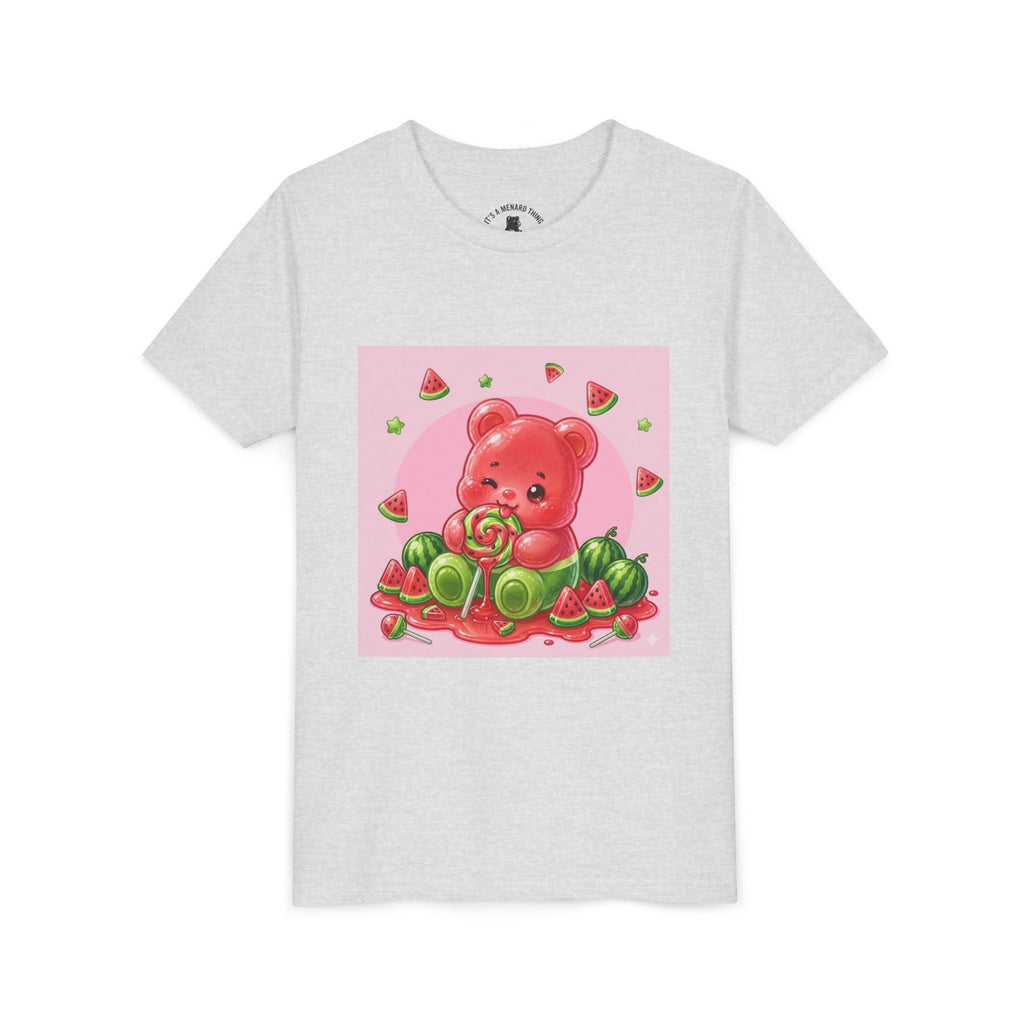Watermelon Swirl Lollipop Gooey Gummy Bear- Youth Shirt