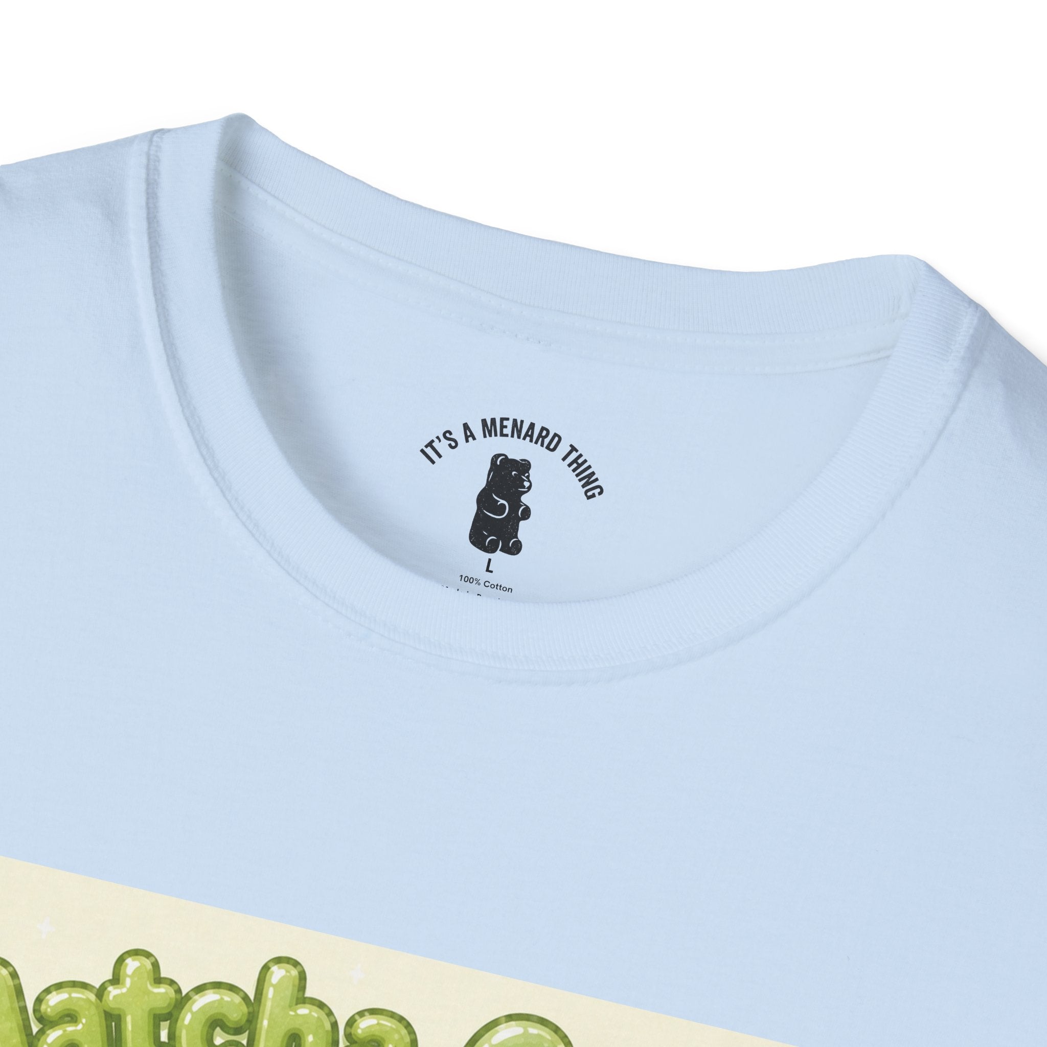 Matcha Cream Gooey Gummy Bear — Cute Green Tea Kawaii Graphic Tee