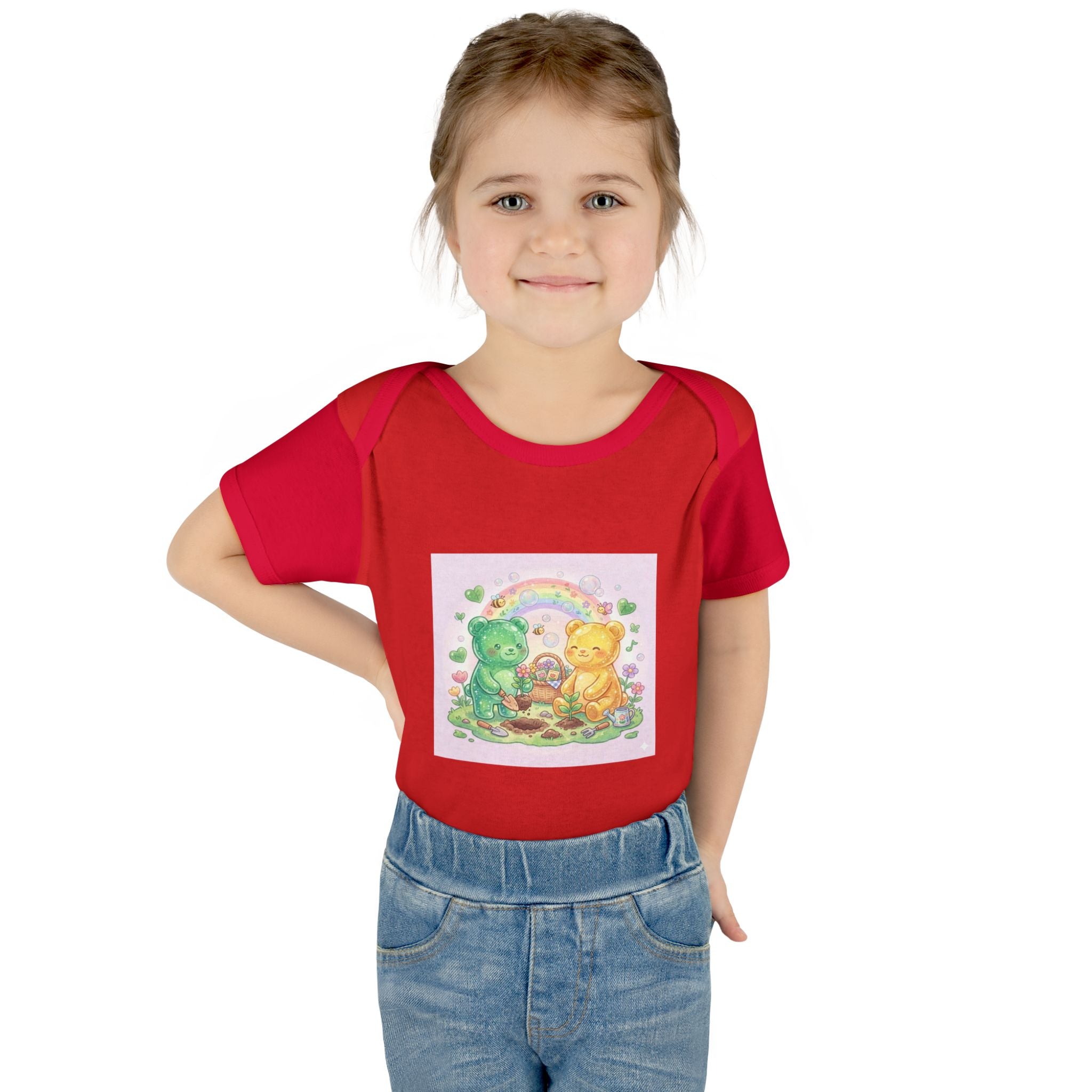 Infant Bodysuit — Gooey Gummy Bears Gardening Baby Onesie