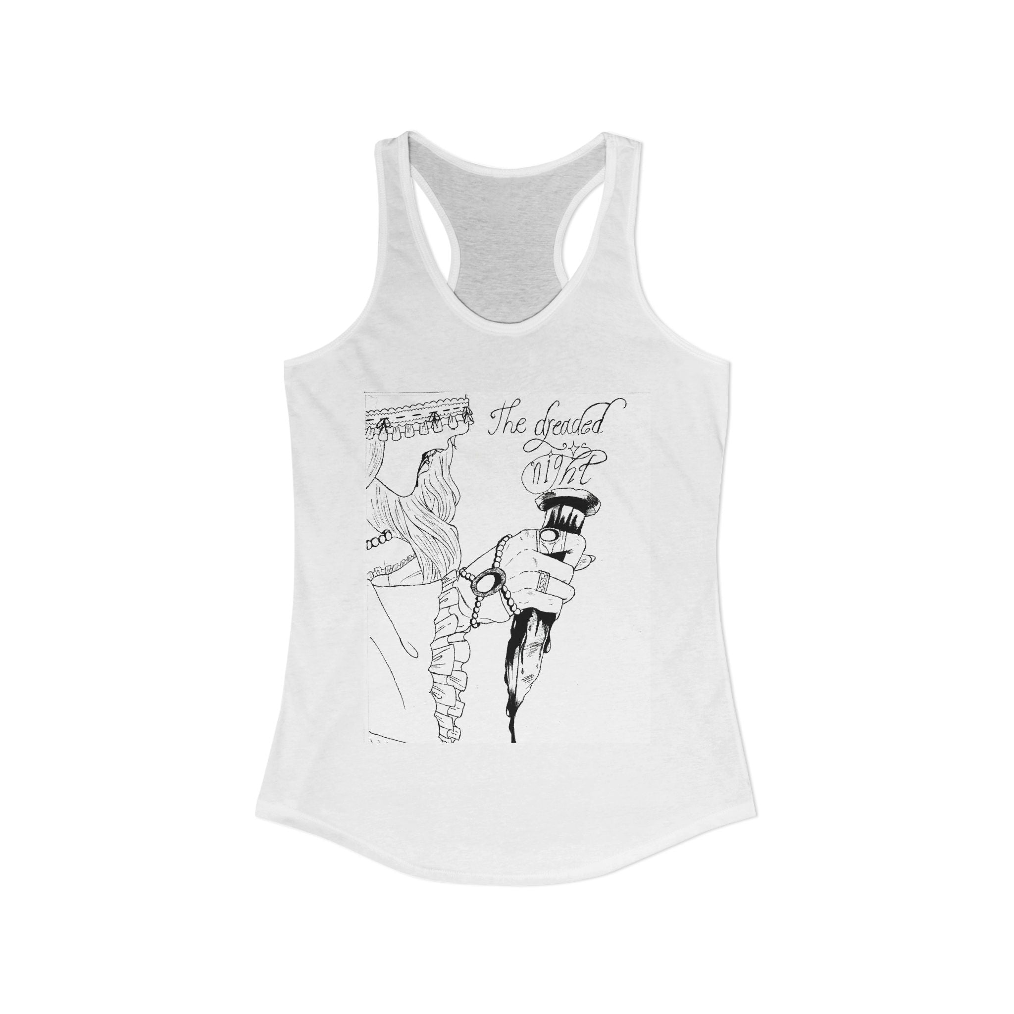 Women's Ideal Racerback Tank with line work Anime