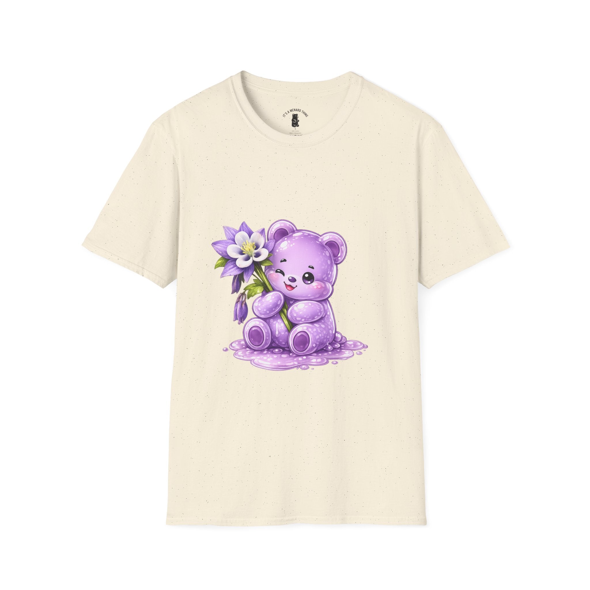 Pretty Purple Flower, Special Oozy Bear Gummy- Graphic Shirt