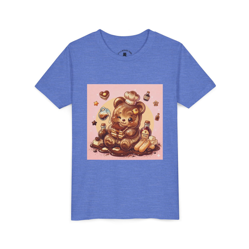 Tiramisu Gooey Gummy Chef Bear Graphic Youth T-Shirt