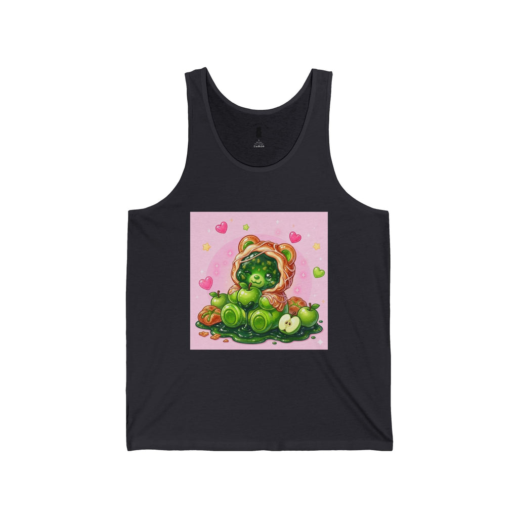 Green Apple Danish, Special Puff Pastry Gooey Gummy Bear — Kawaii Graphic Tank Top