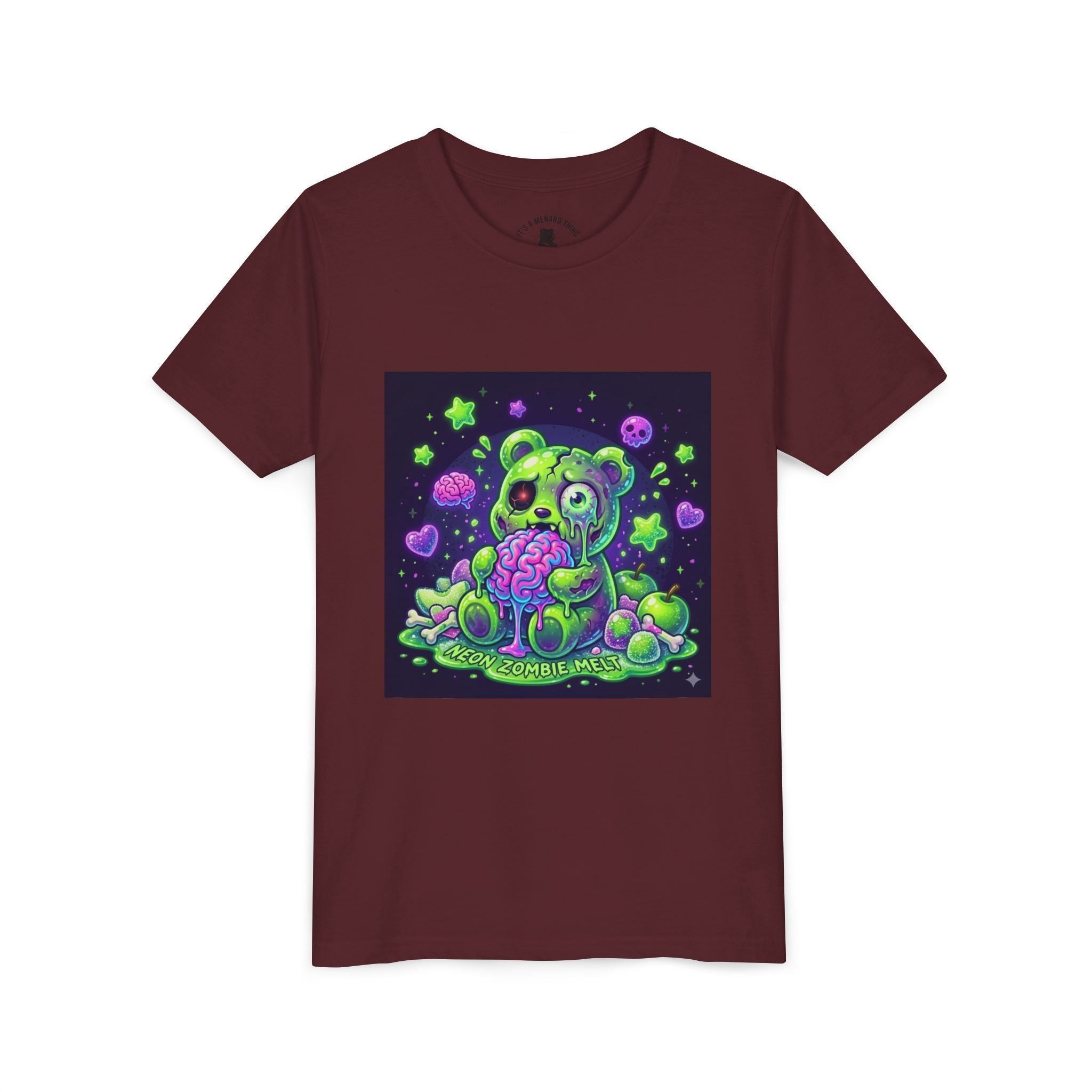 Neon Zombie Gooey Gummy Bear Graphic Tee