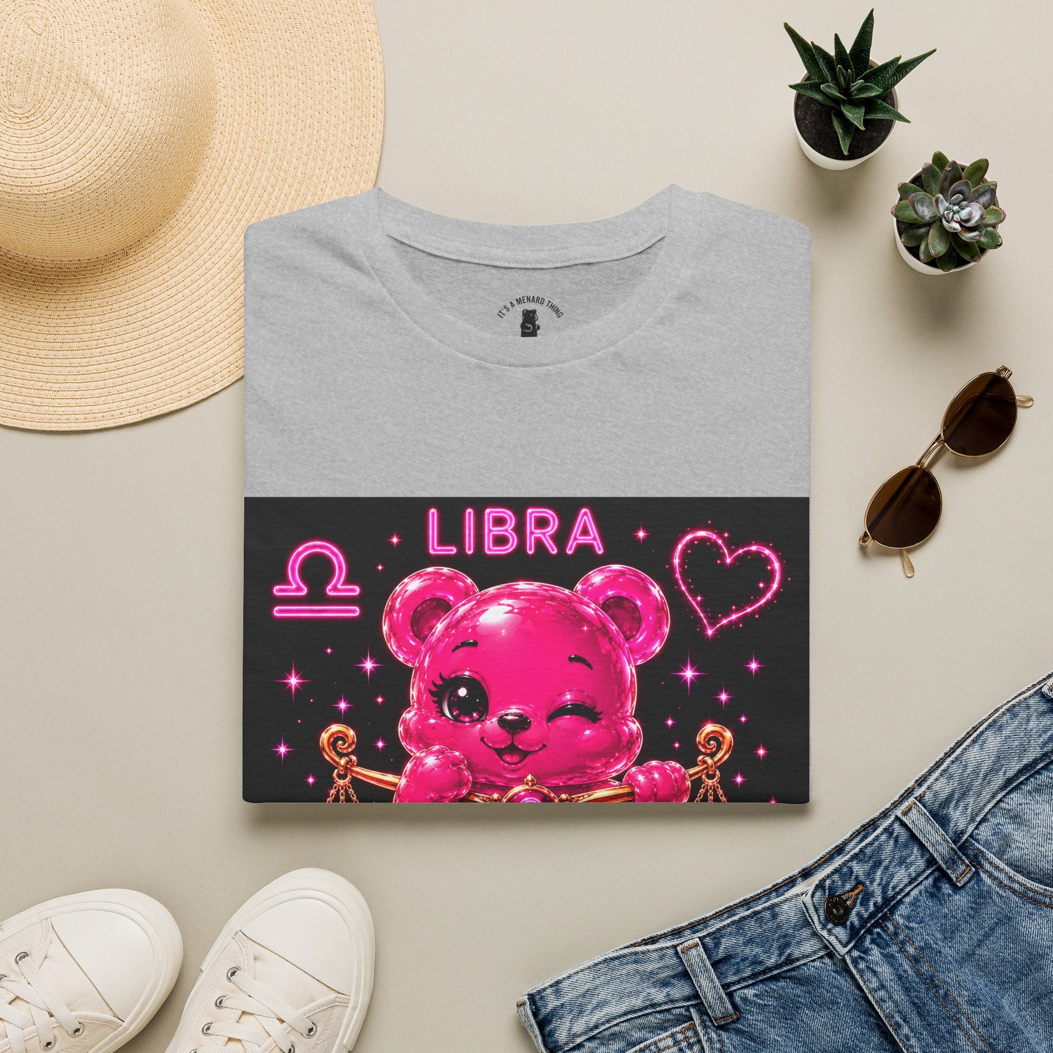 Libra Zodiac Sign Special Addition Oozy Bear Friend- Graphic Shirt
