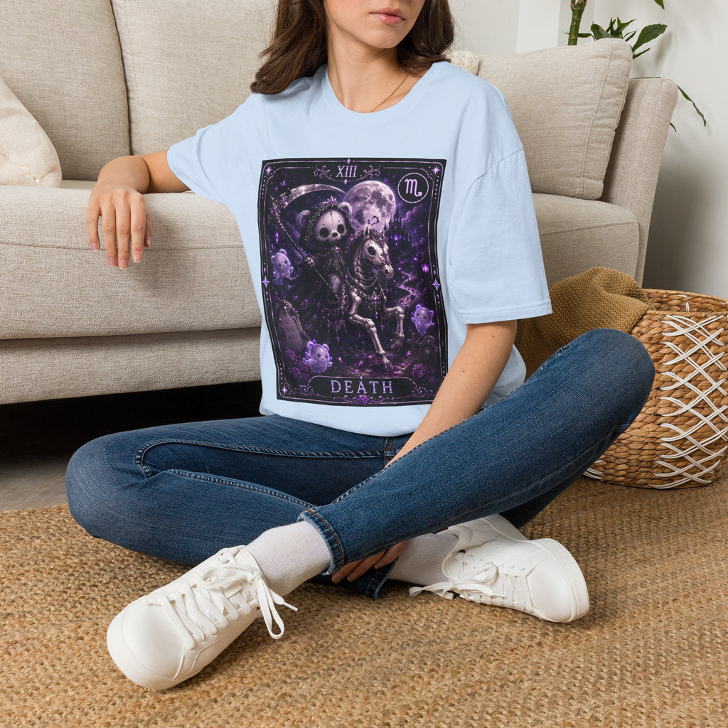 Death Tarot Gothic Skeleton Oozy Bear Special Addition- Graphic Shirt