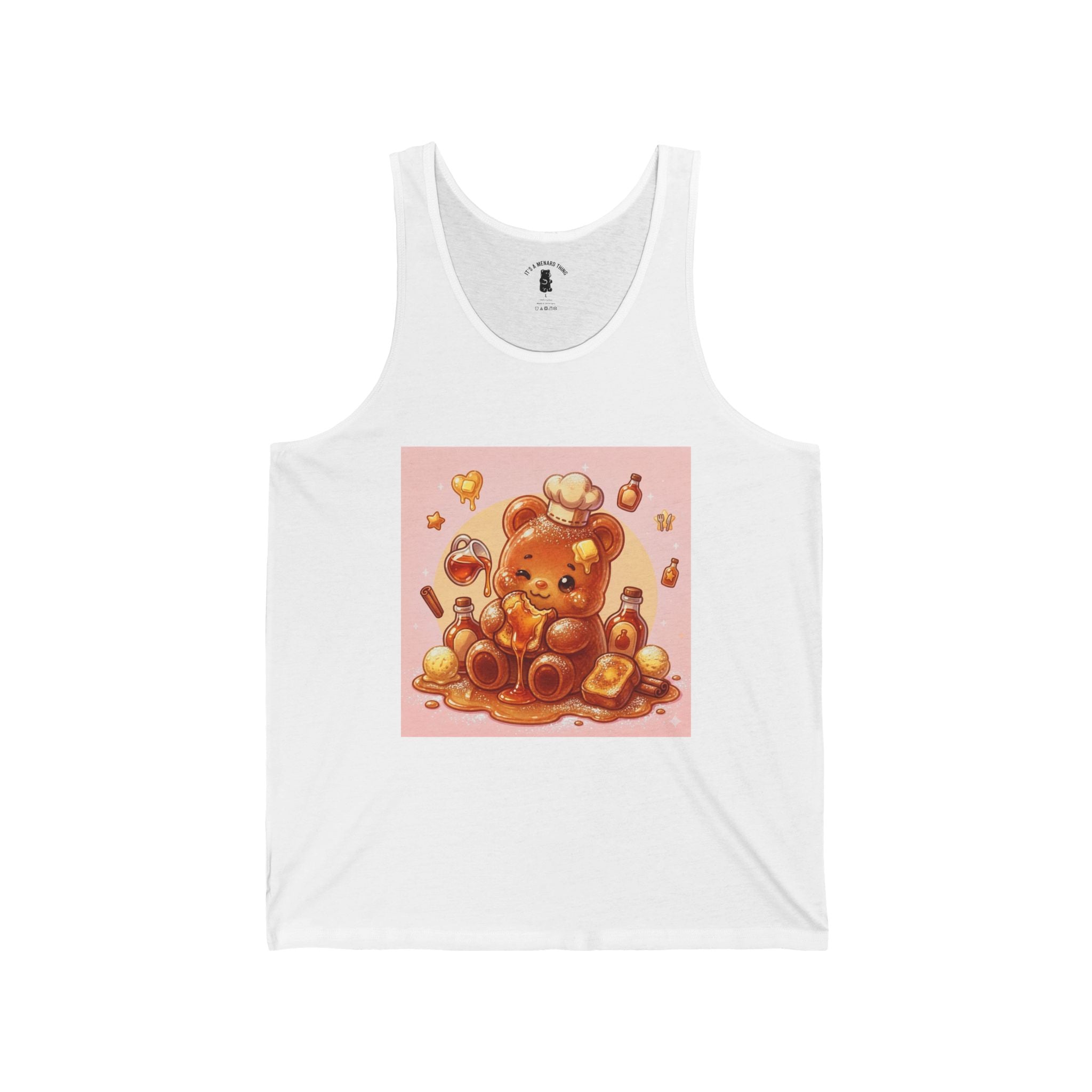 French Toast & Maple Syrup, Toasted Gooey Gummy Bear— Kawaii Graphic Tank Top
