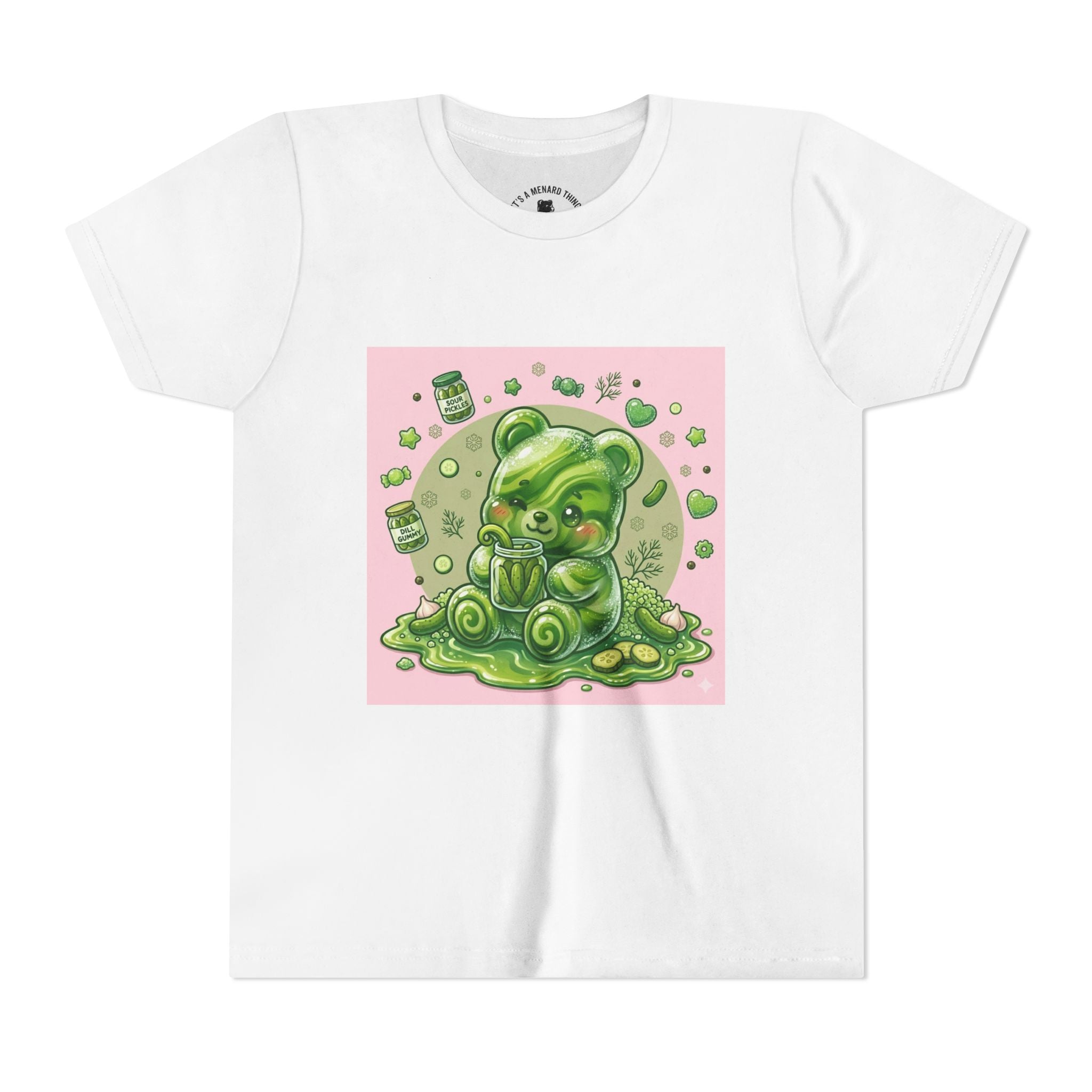Tart Dilly Green Pickle Gooey Gummy- Graphic Youth T-Shirt