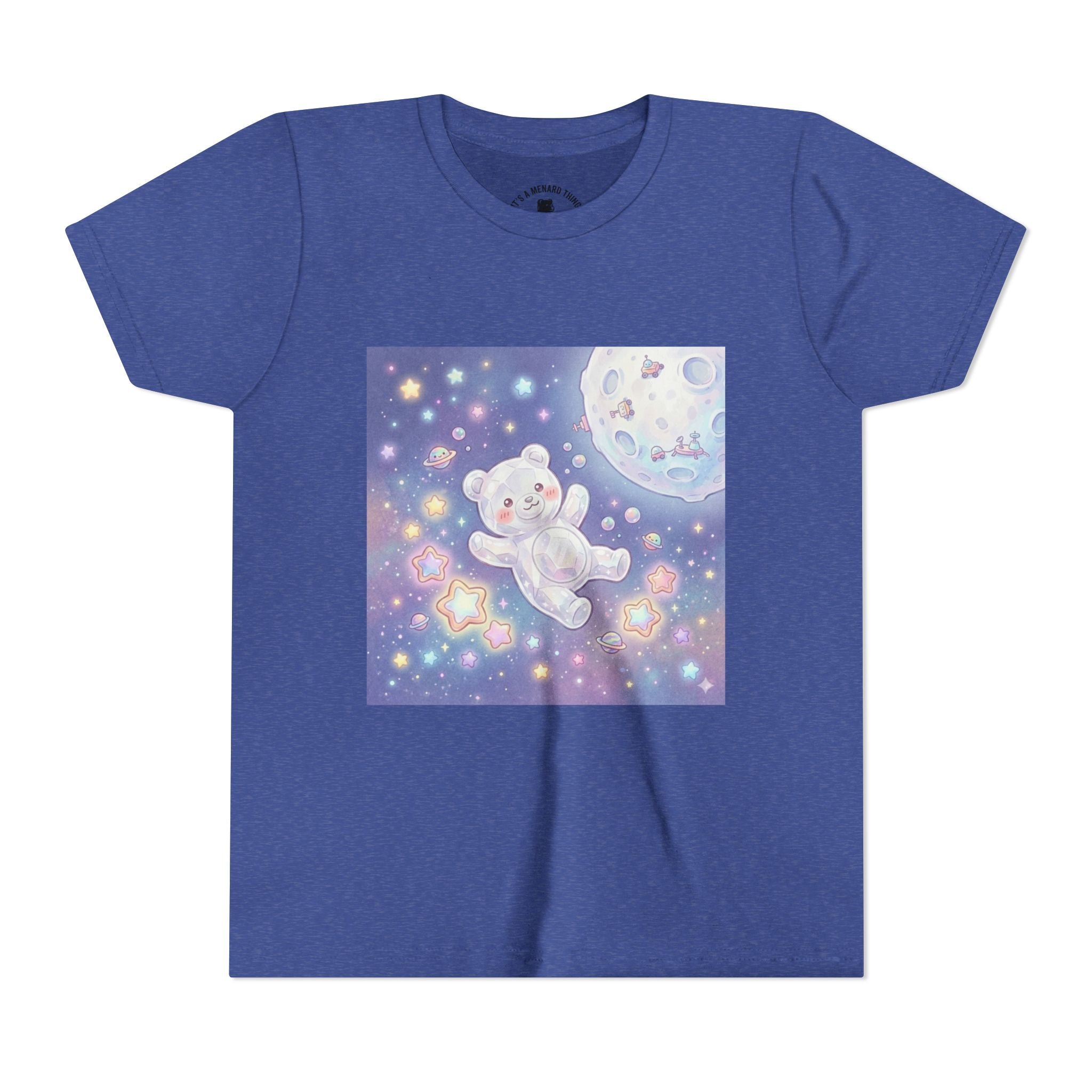 "Float Me to The Moon" Gooey White Crystal Gummy Bear Youth Tee
