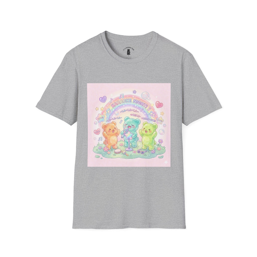 Karaoke Time! Gooey Gummy Bear Friends — Kawaii Graphic T-shirt