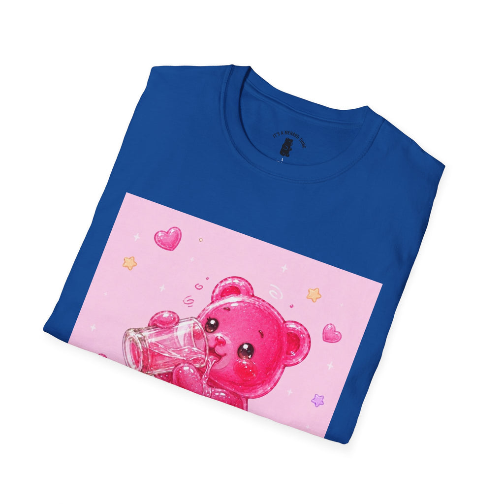 Sugar Shock Shot, Boozy Gooey Gummy Bear- Kawaii Graphic T-Shirt