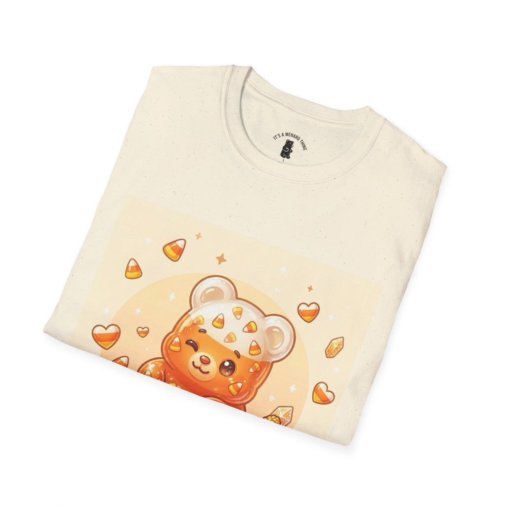 Cute Candy Corn Gooey Gummy Bear — Kawaii Graphic T-Shirt