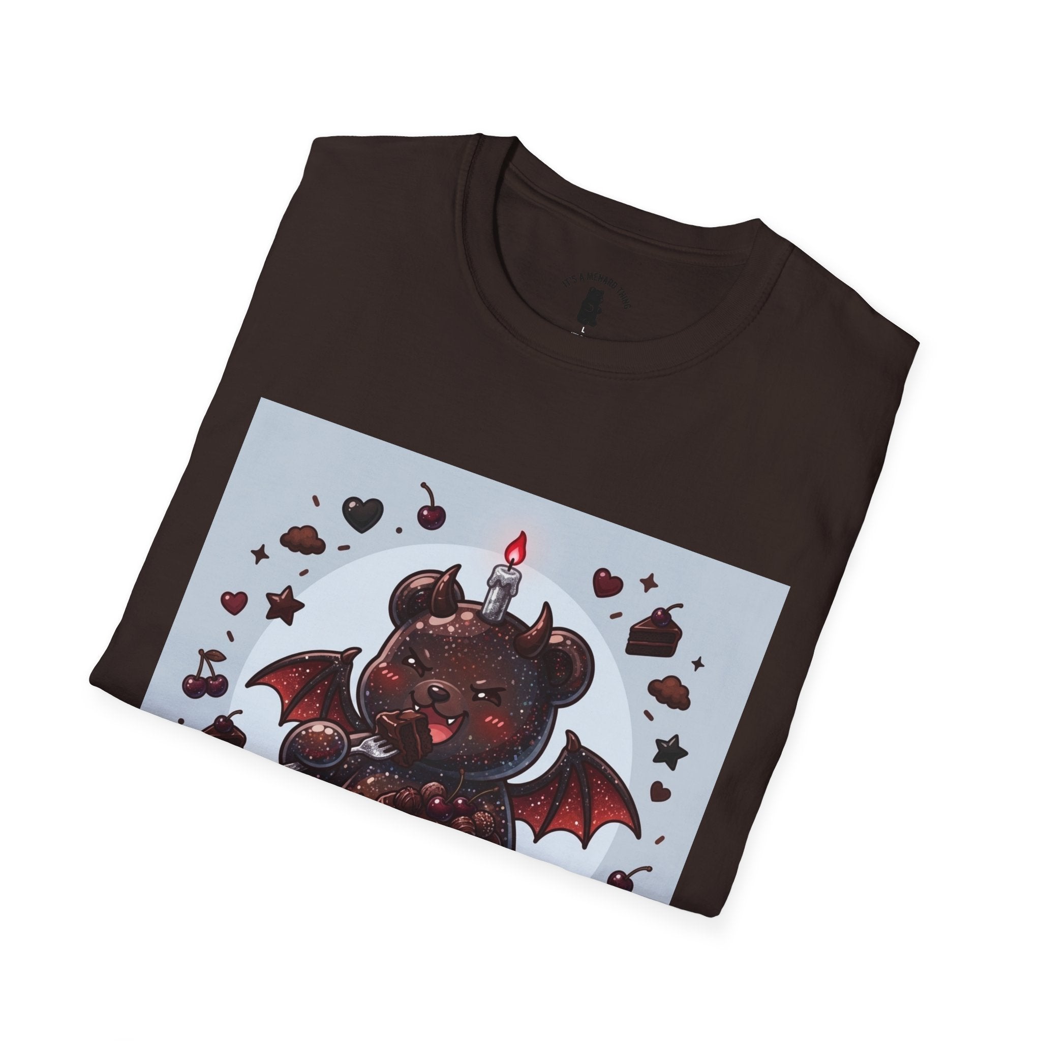 Devils food Cake Demon, Gooey Fudge Gummy Bear — Kawaii Graphic Tee