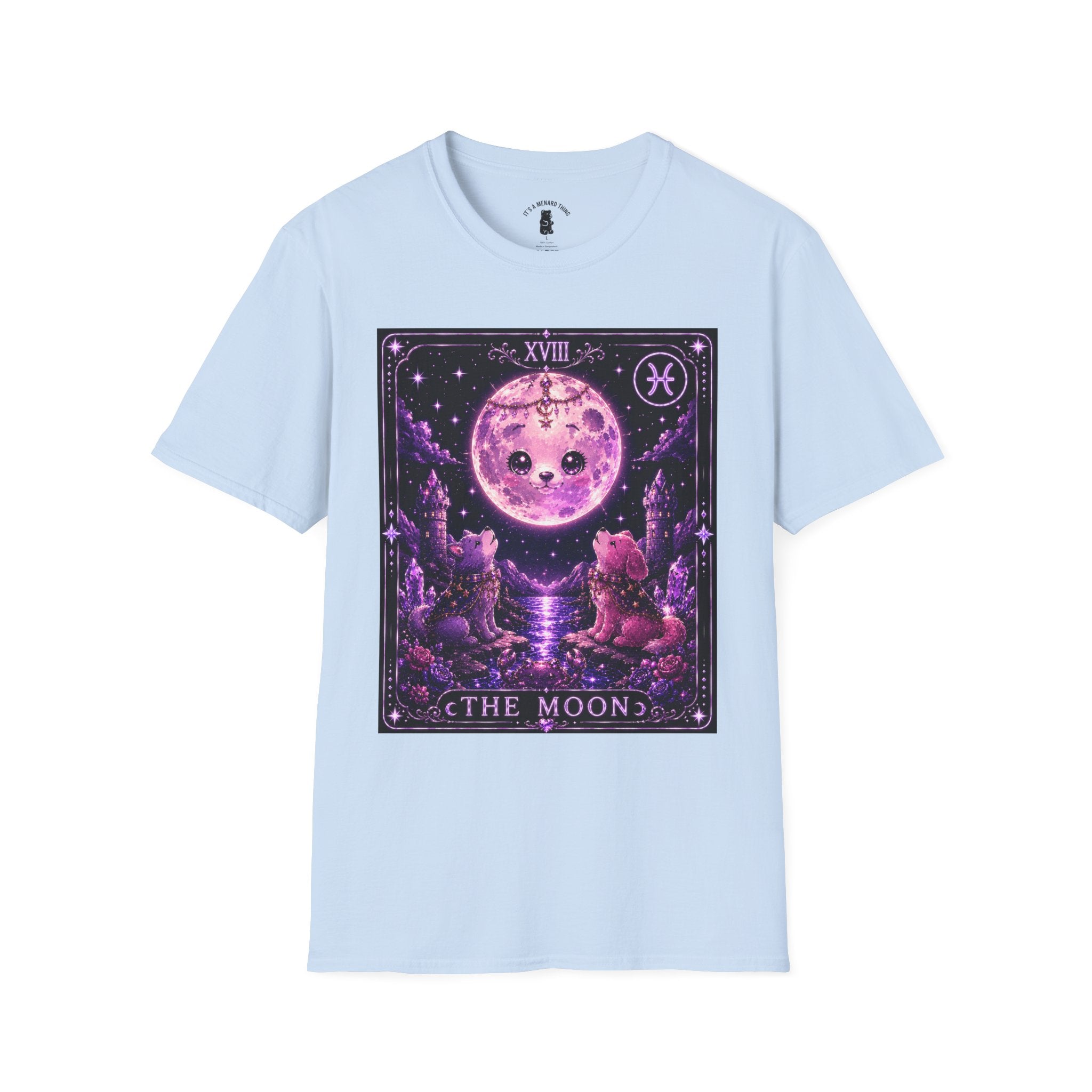 The Moon Tarot Astrological Style Oozy Bear Gummy Friend- Graphic Shirt