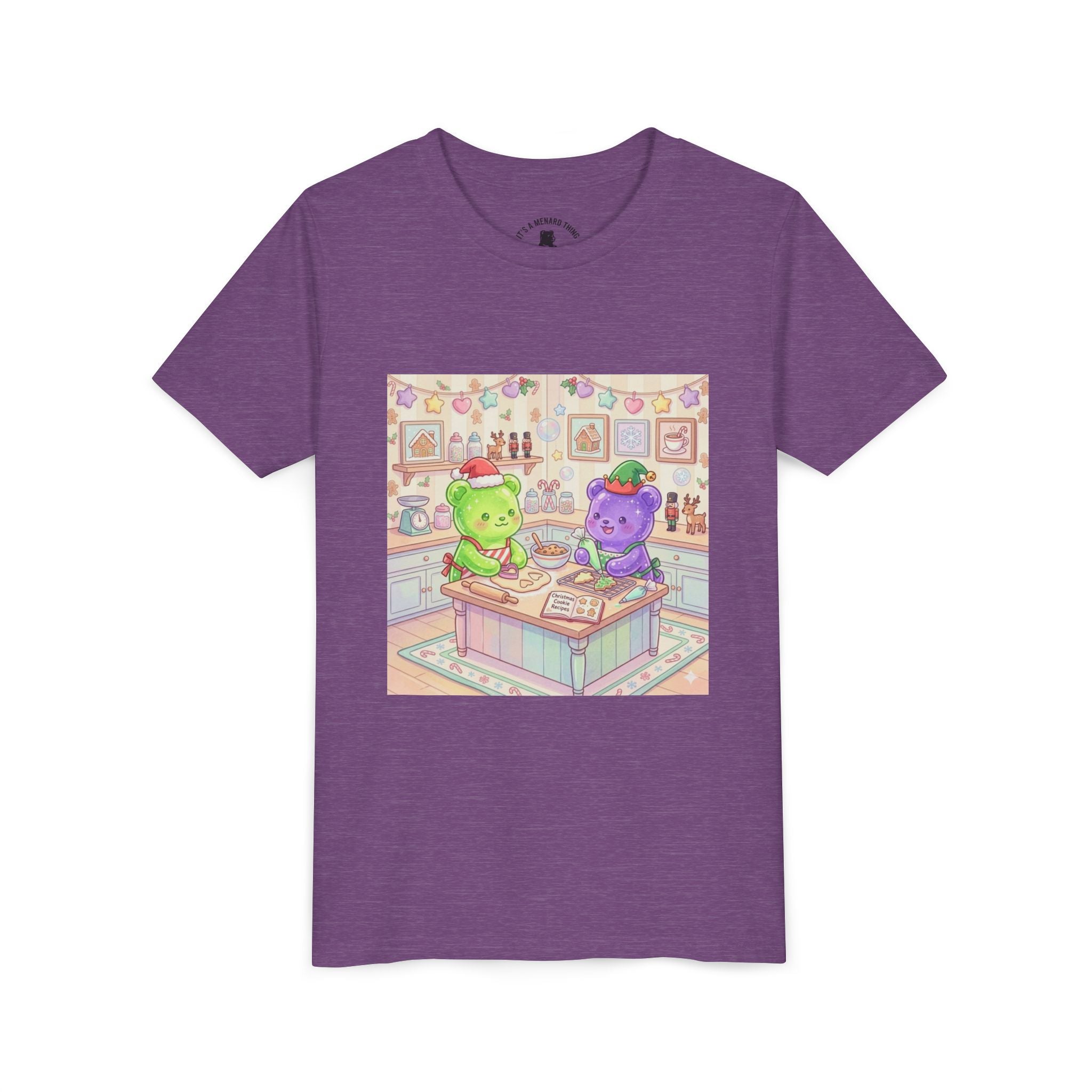 Gooey Gummies making Holiday Cookies T‑Shirt — Cute Pastel Kitchen Baking Design