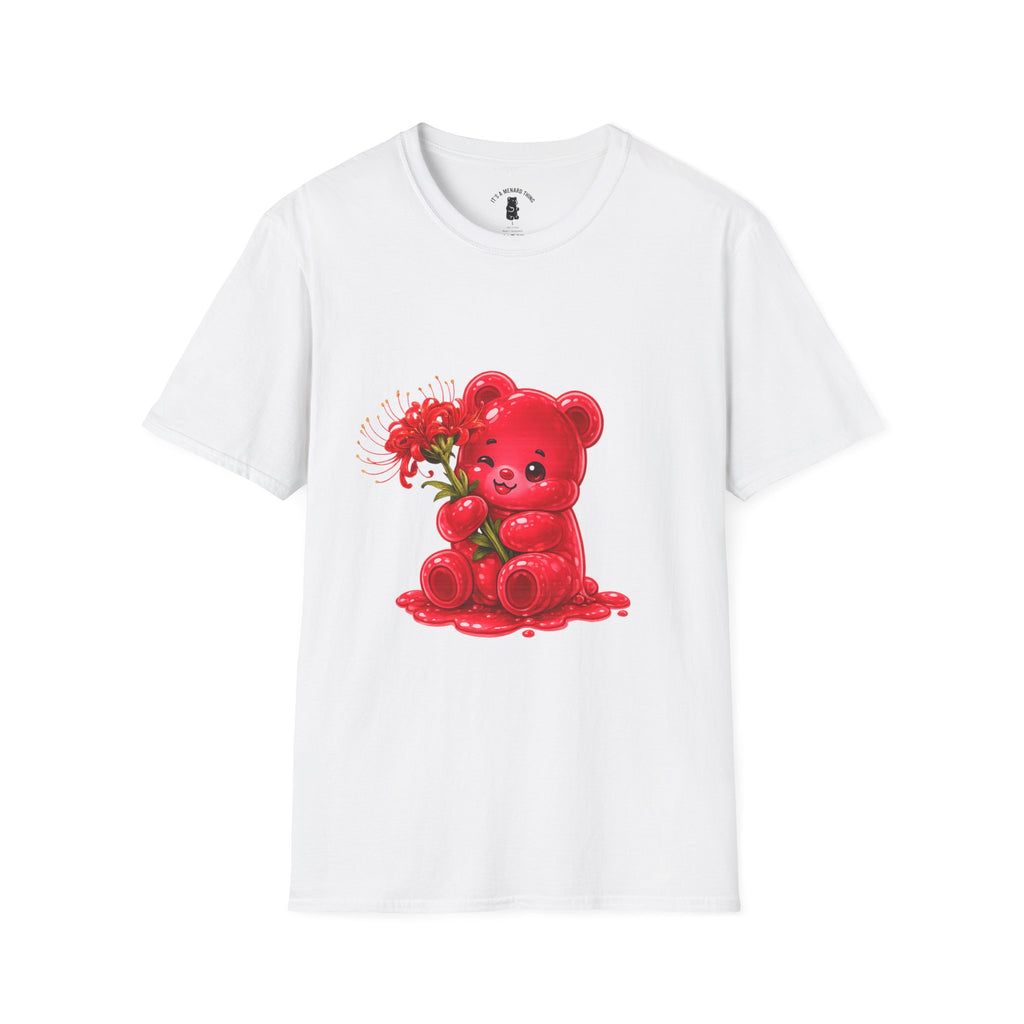 Blooming Spider Lily Special, Red Oozy Bear Gummy Friend- Graphic Shirt