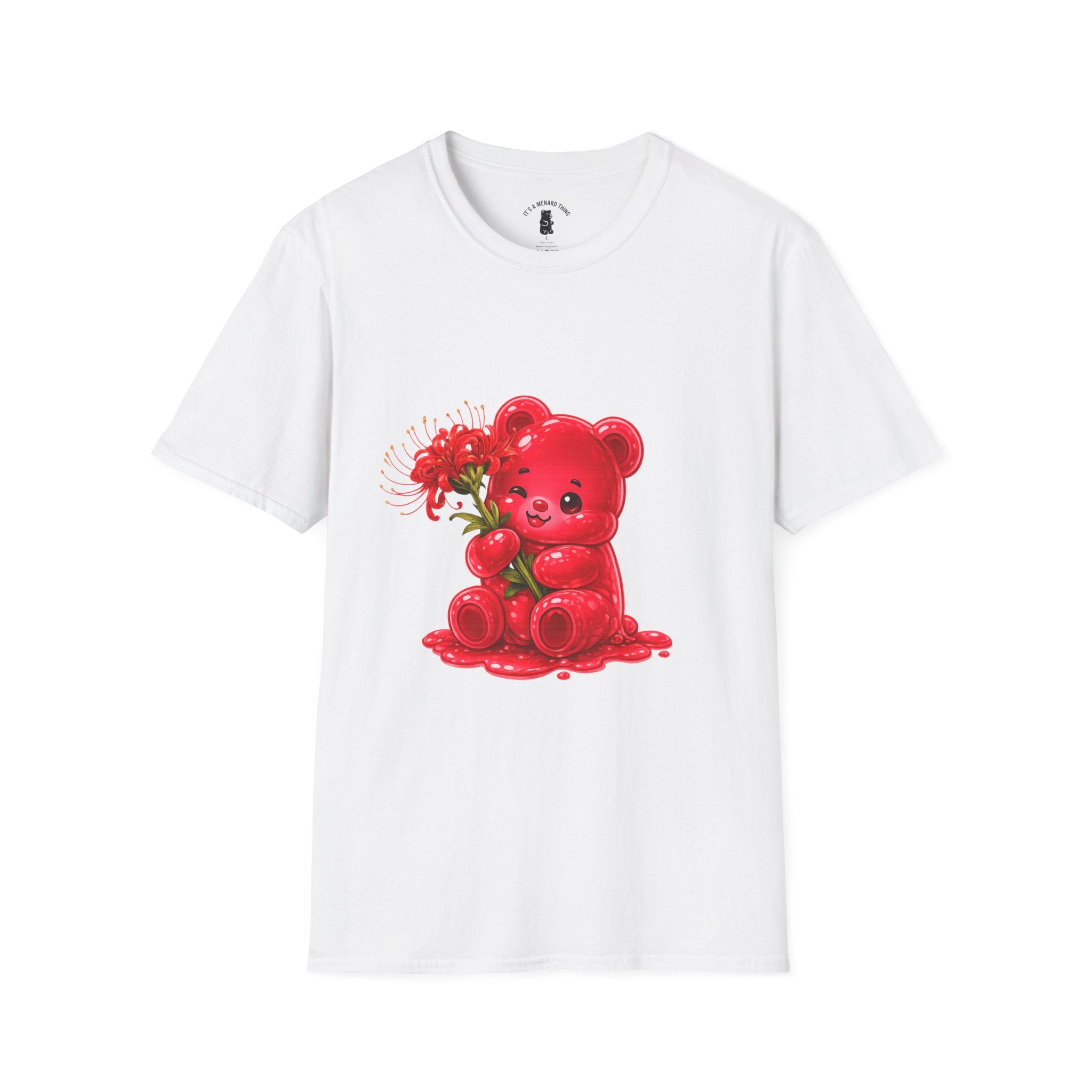 Blooming Spider Lily Special, Red Oozy Bear Gummy Friend- Graphic Shirt