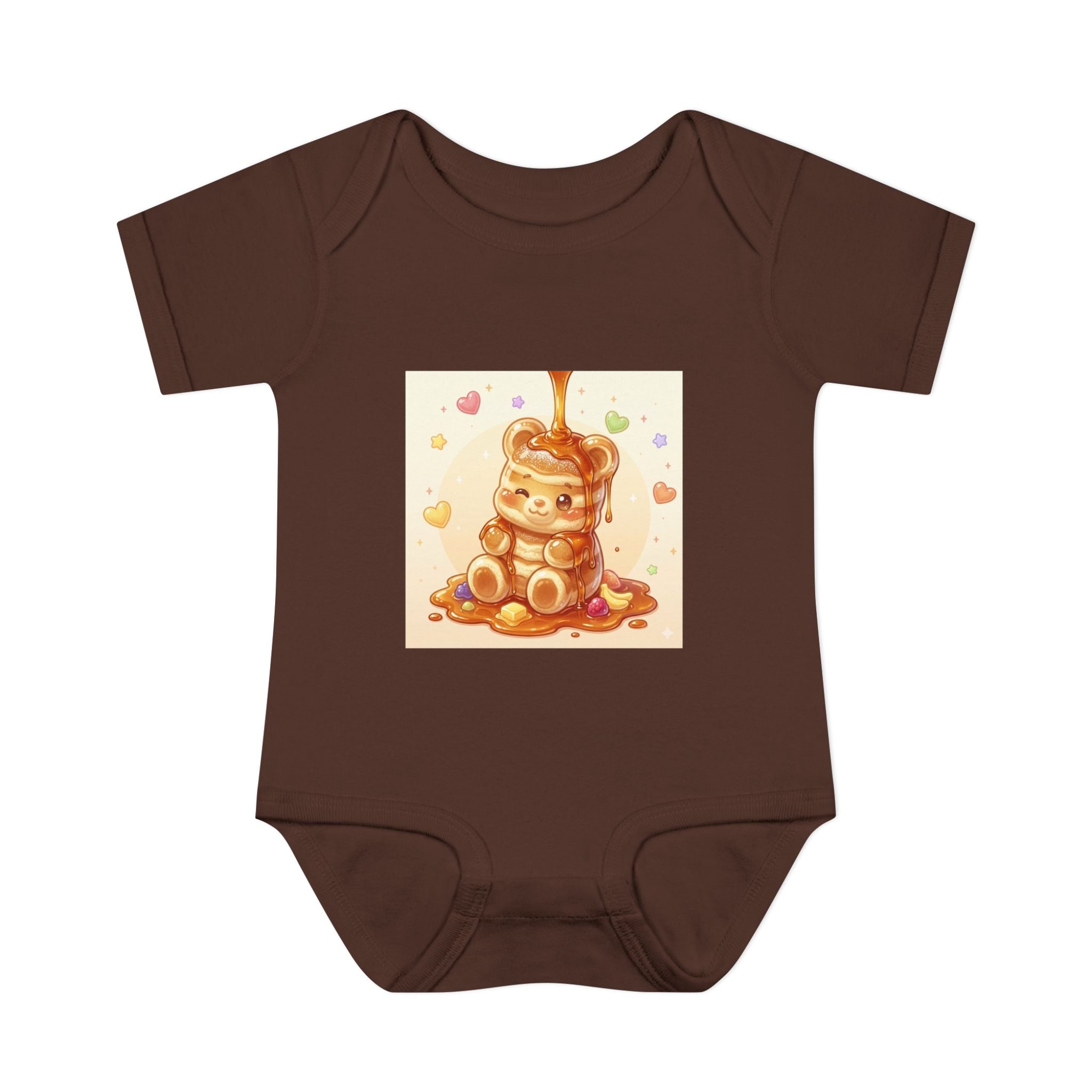 Fluffy Gooey Pancake Gummy Bear Baby Bodysuit — Cute Gummy bear Infant Onesie
