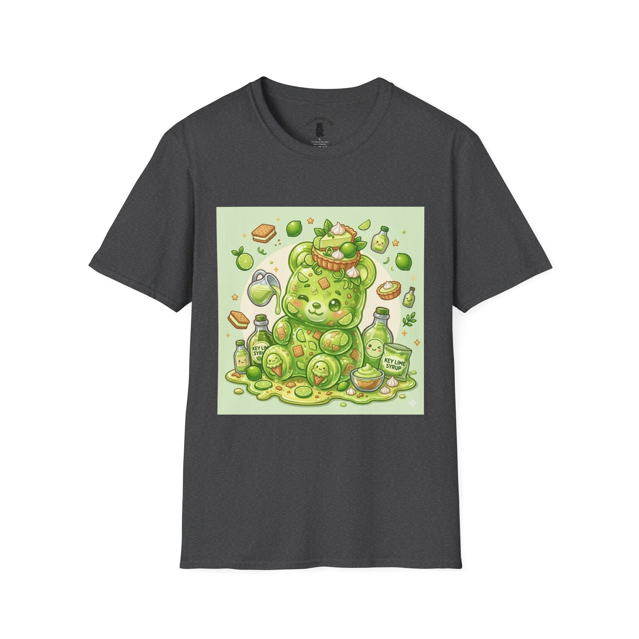 Keylime cream Pie, Exotic Gooey Gummy Bear — Kawaii Illustration T-Shirt