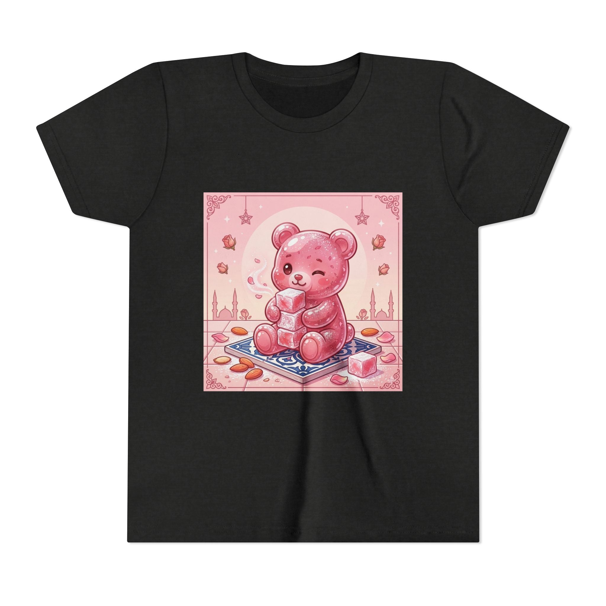 Turkish Delight Rose Water Gooey Gummy Bear- Illustration Youth T-Shirt