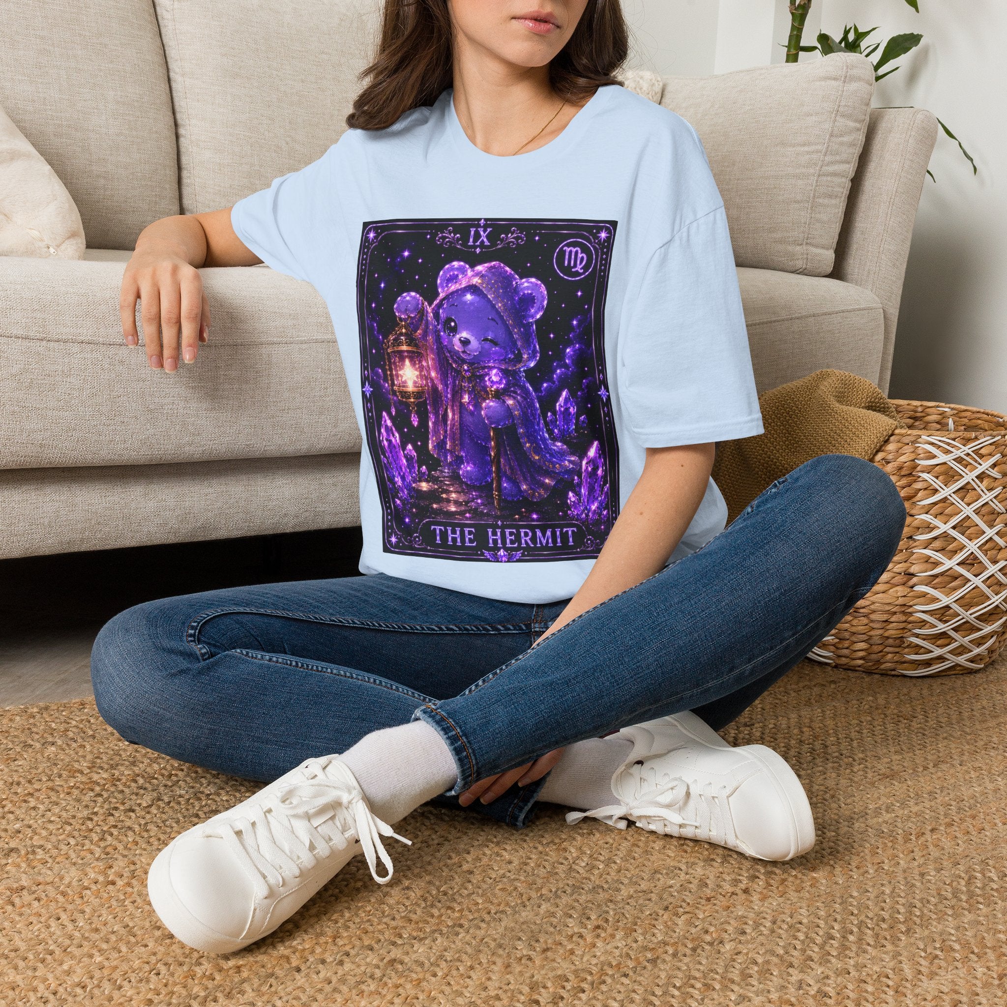 The Hermit Tarot Cosmic Oozy Bear Friend- Graphic Shirt
