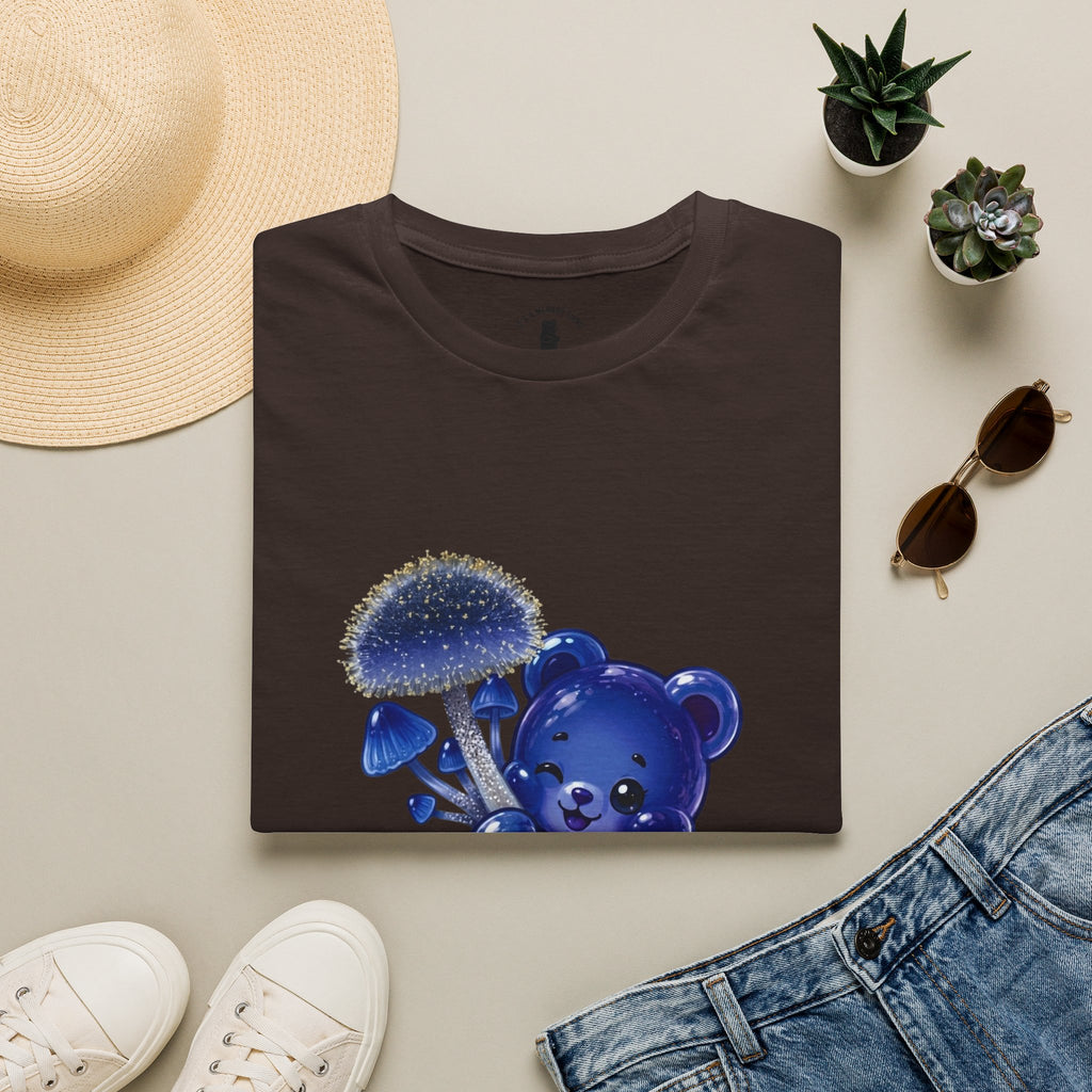 Special Small Blue Mushroom, Oozy Bears Gummy Friend- Graphic Shirt