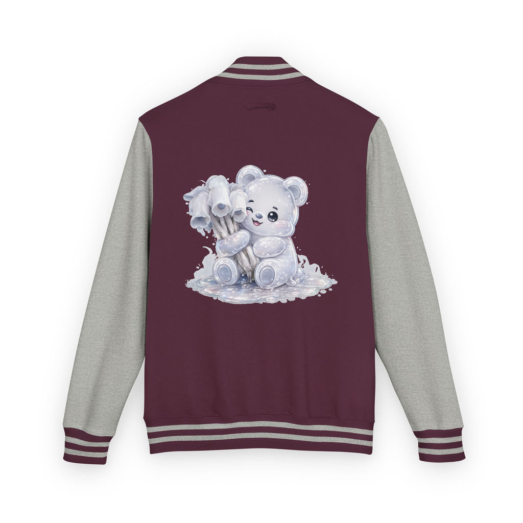 White Ghost Pipe Custer, Oozy Bears Mushroom Special- Letterman Graphic Jacket