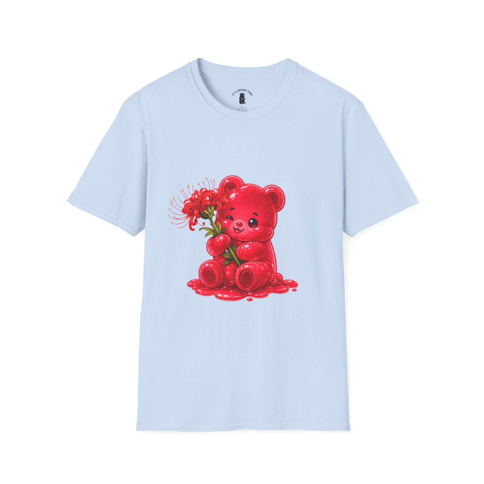 Blooming Spider Lily Special, Red Oozy Bear Gummy Friend- Graphic Shirt