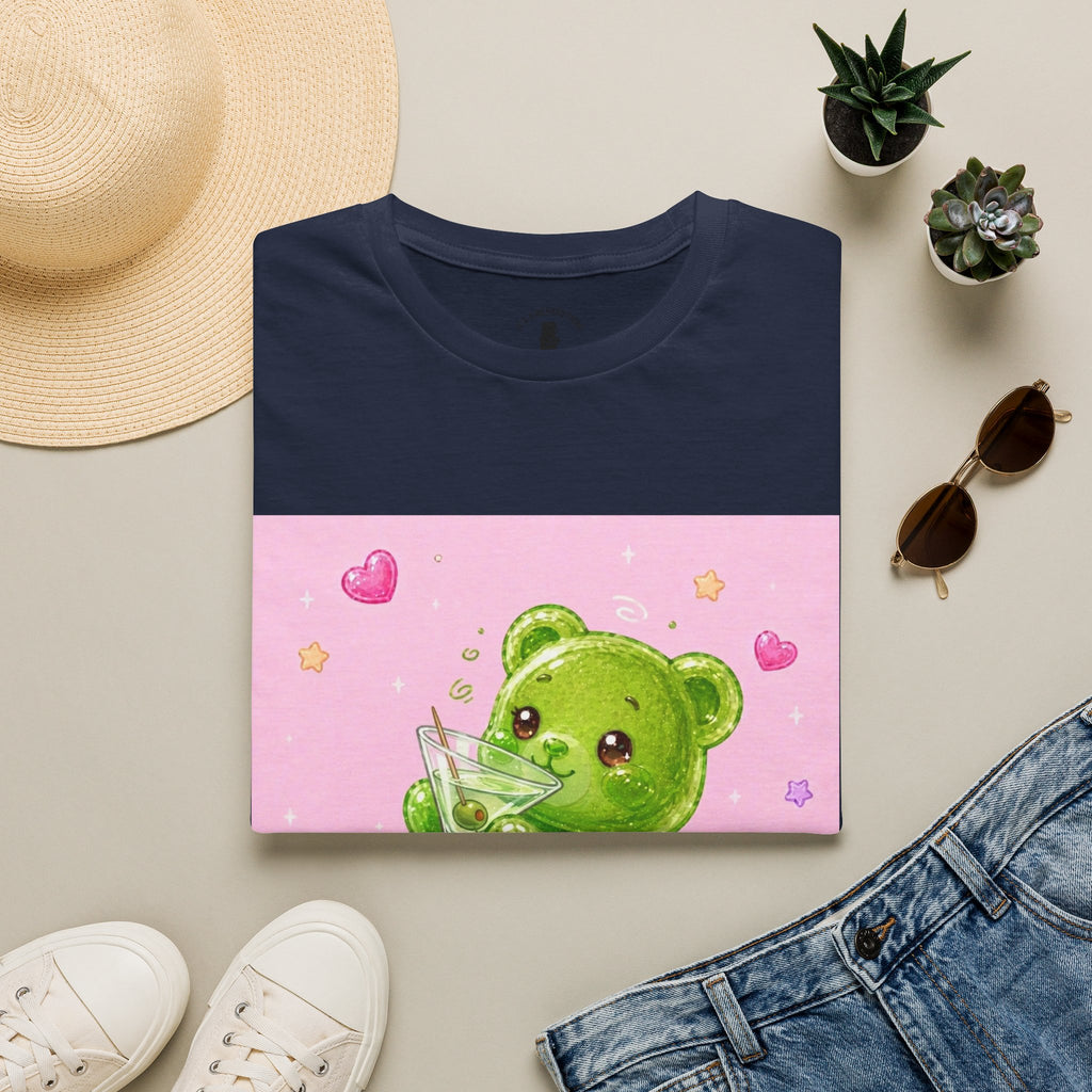 Yummy Martini, Green Oozy Boozy Gummy Drinking Pal- Kawaii Graphic Shirt