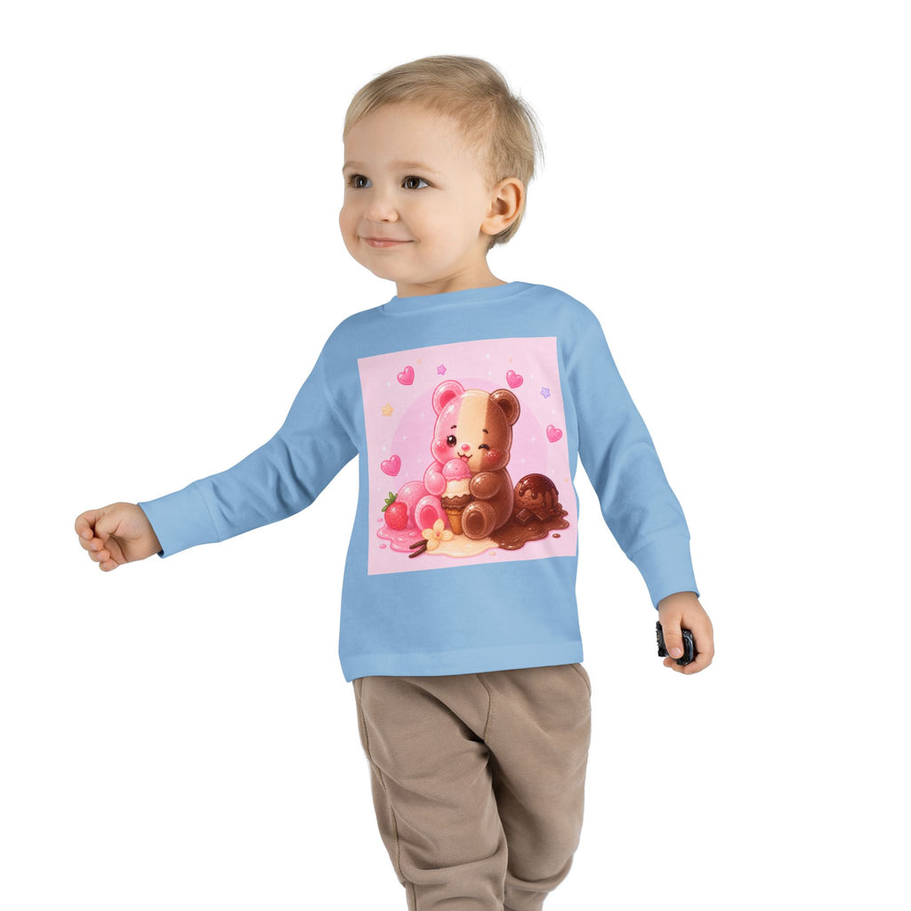 Neapolitan Ice Cream Special, Oozy Bear Gummy Friend- Kids Long Sleeve Shirt
