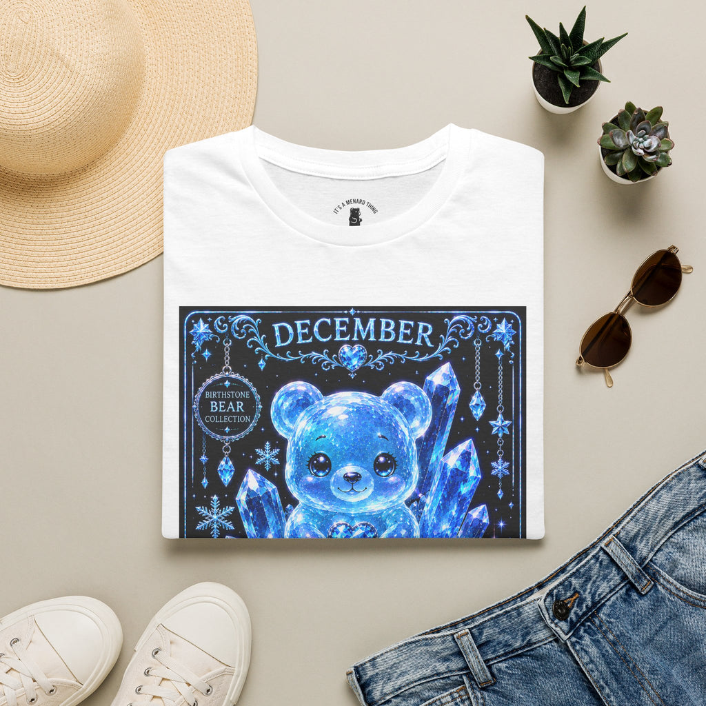 December, Blue Topaz Birthstone Oozy Bear Special Addition- Graphic Shirt