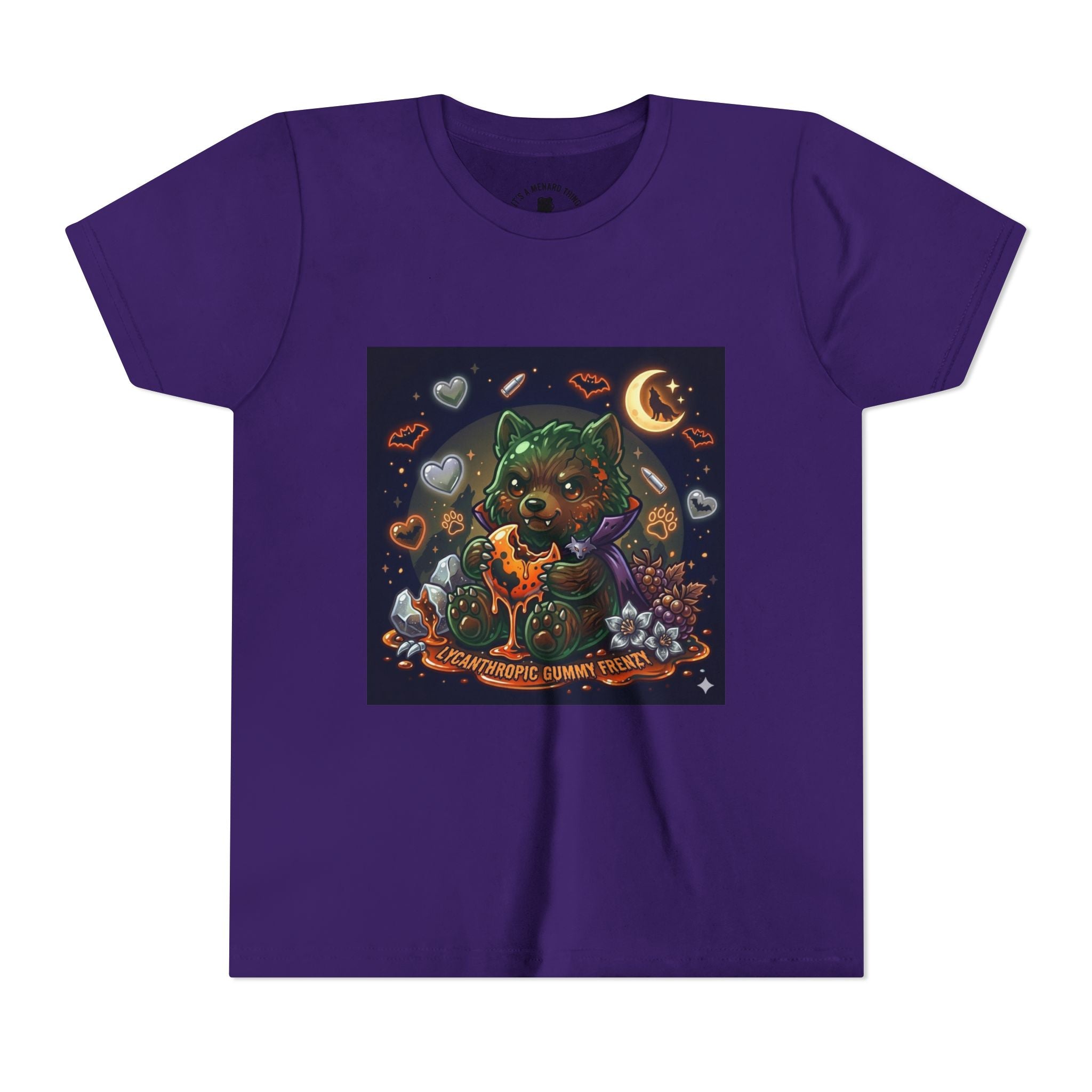 Halloween Werewolf Gooey Gummy Bear- Youth T-Shirt